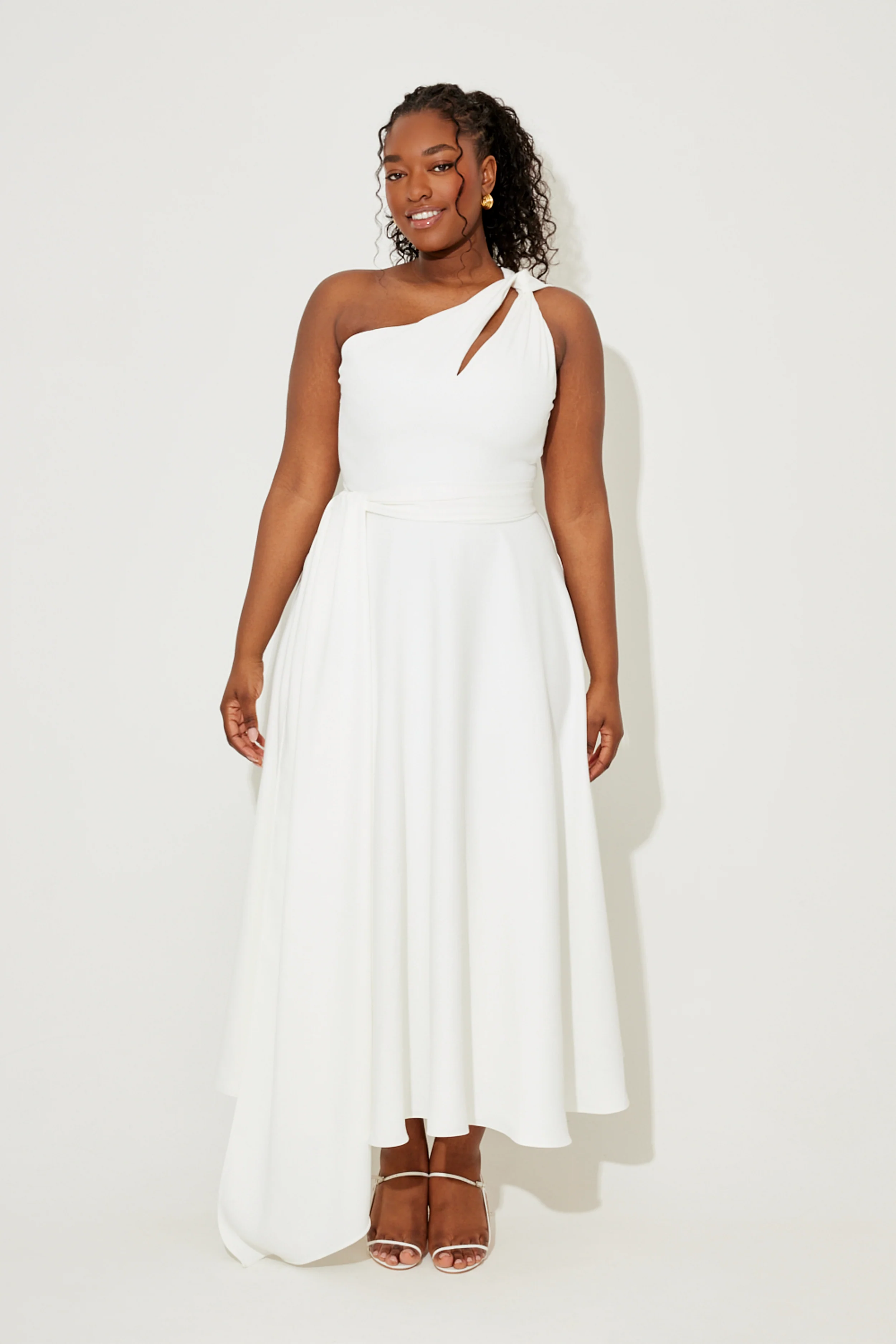 Asymmetric Midi Dress - Image 5