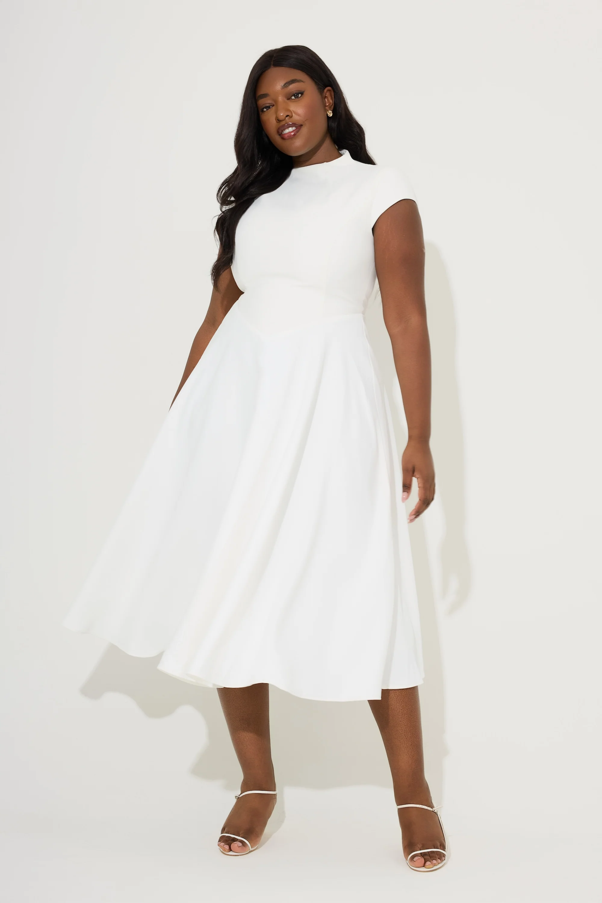 Cap Sleeve Midi Dress - Image 6