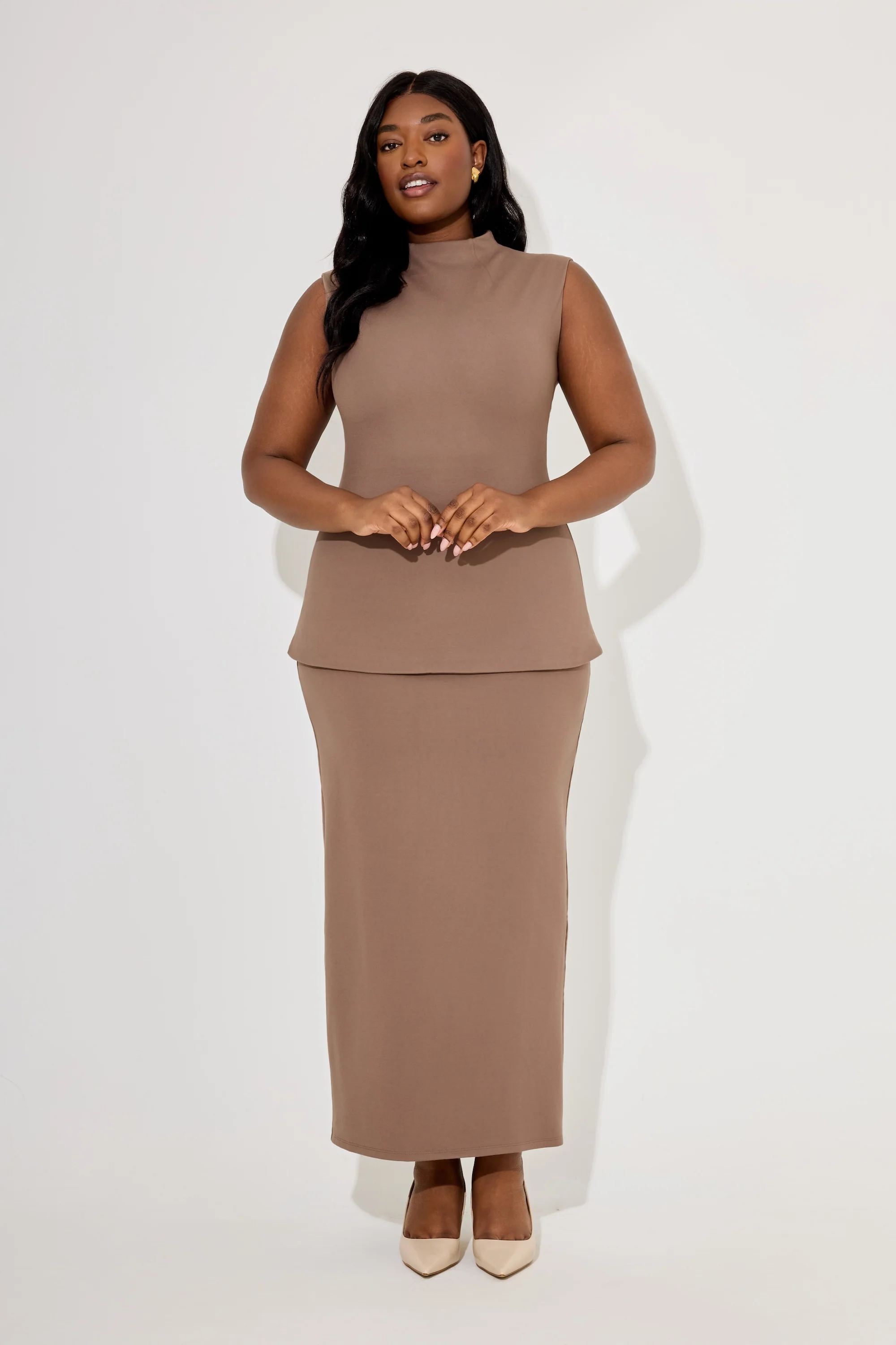 Compact Jersey Maxi Skirt - Image 6
