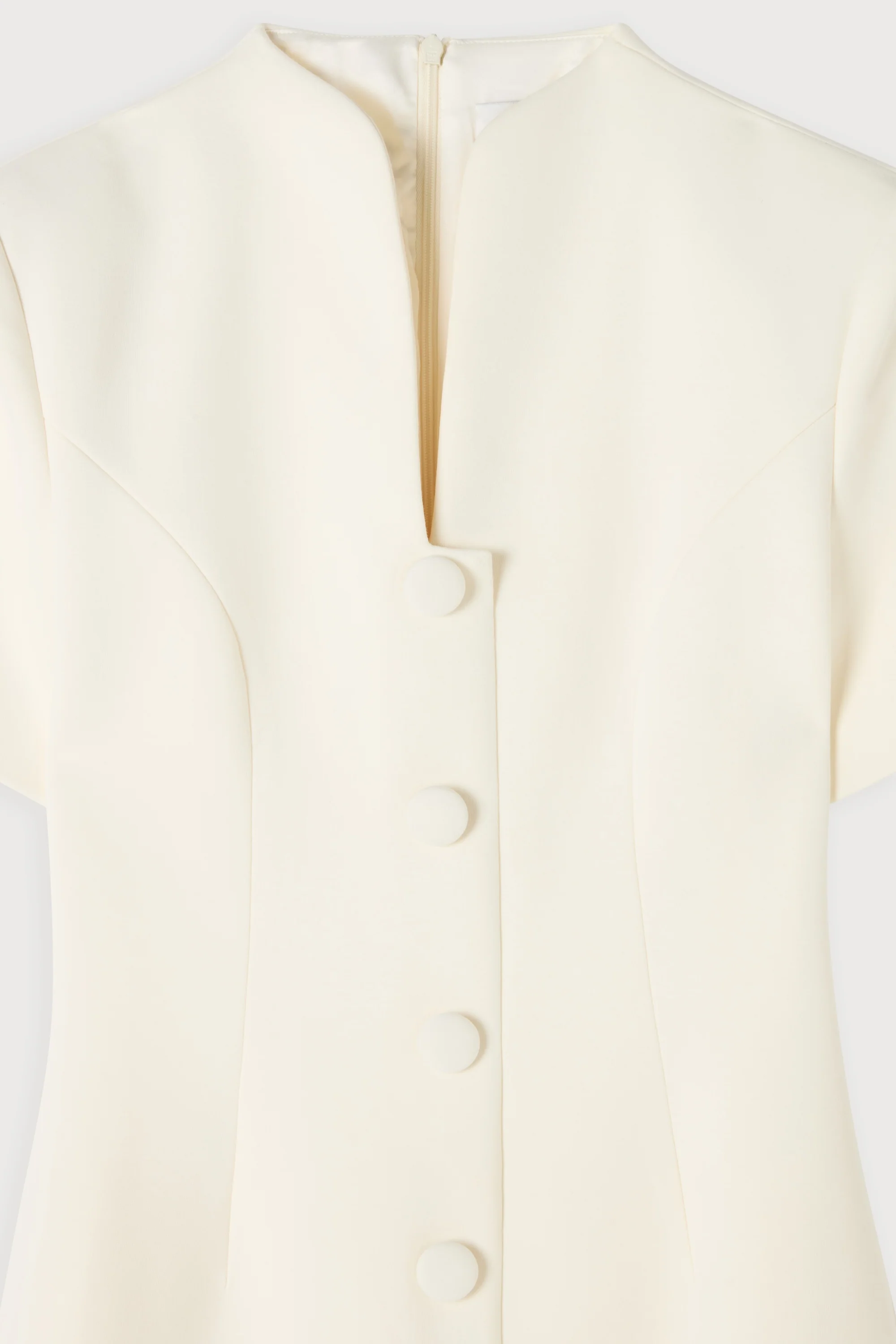 Cotton Mix Button Midi Dress - Image 6