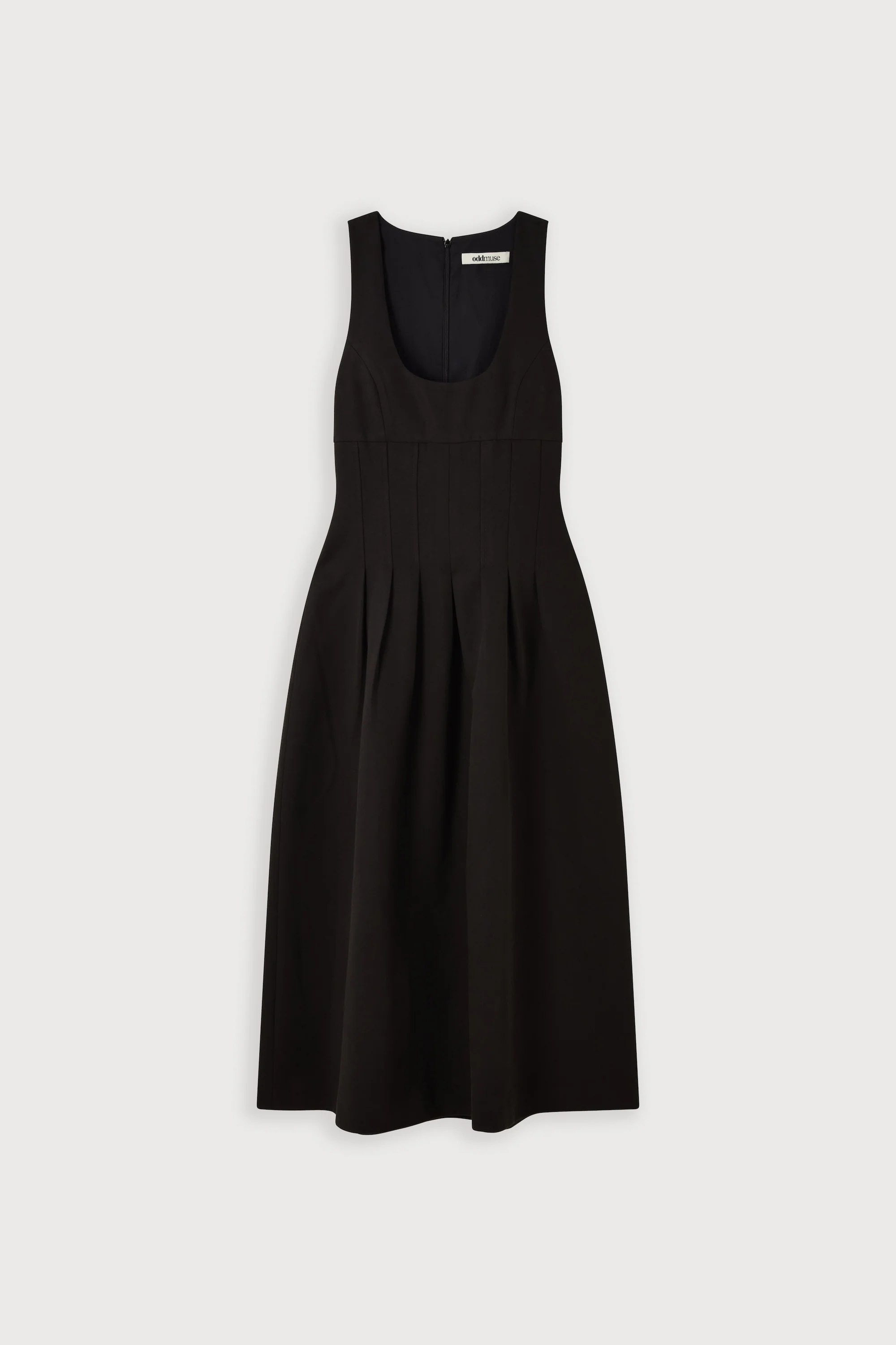 Cotton Mix Cinched Midi Dress - Image 5