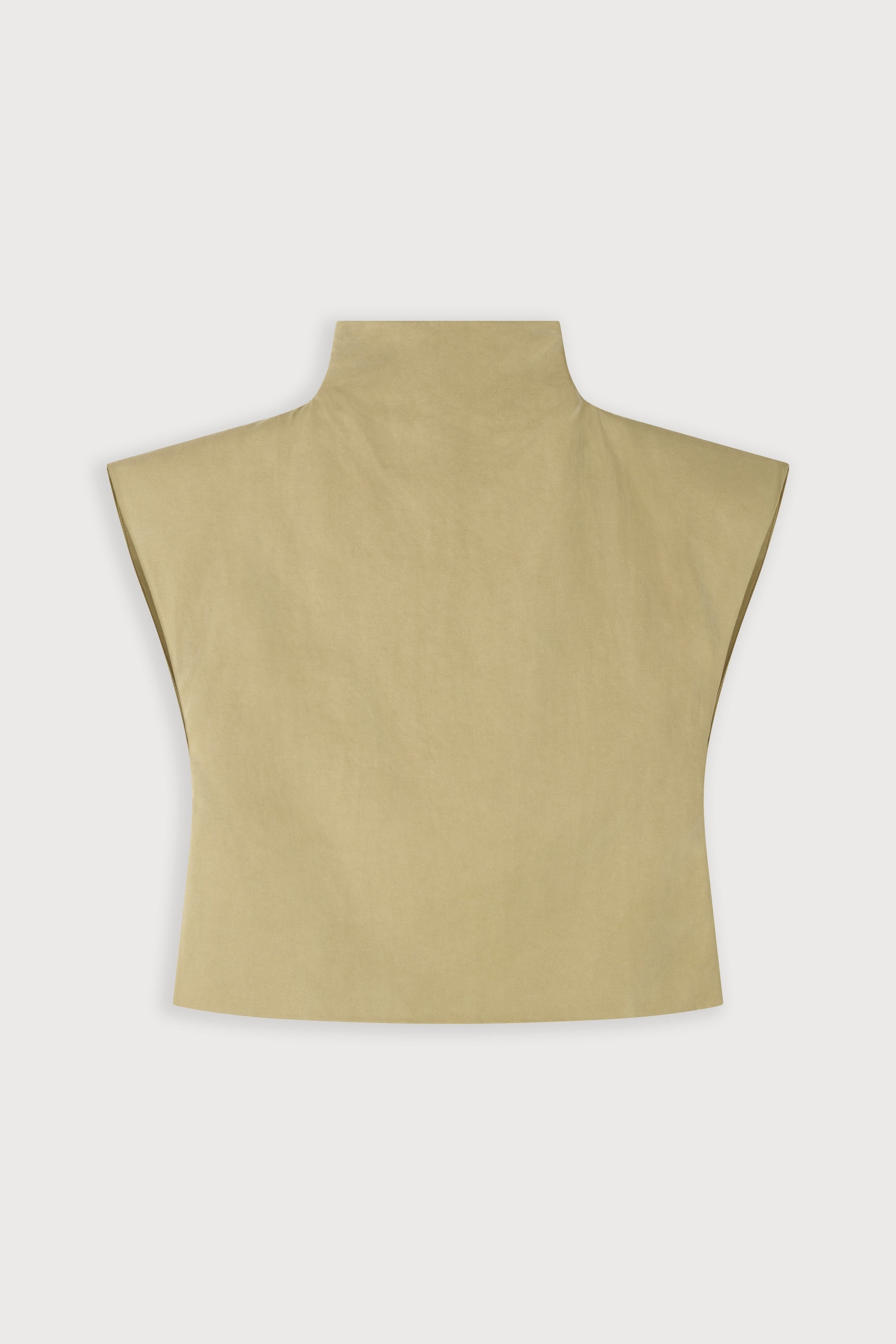 Cotton Mix High Neck Top - Image 6