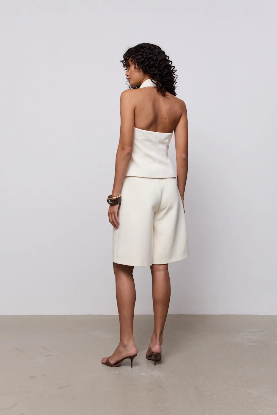 Cotton Mix Long Line Shorts - Image 3