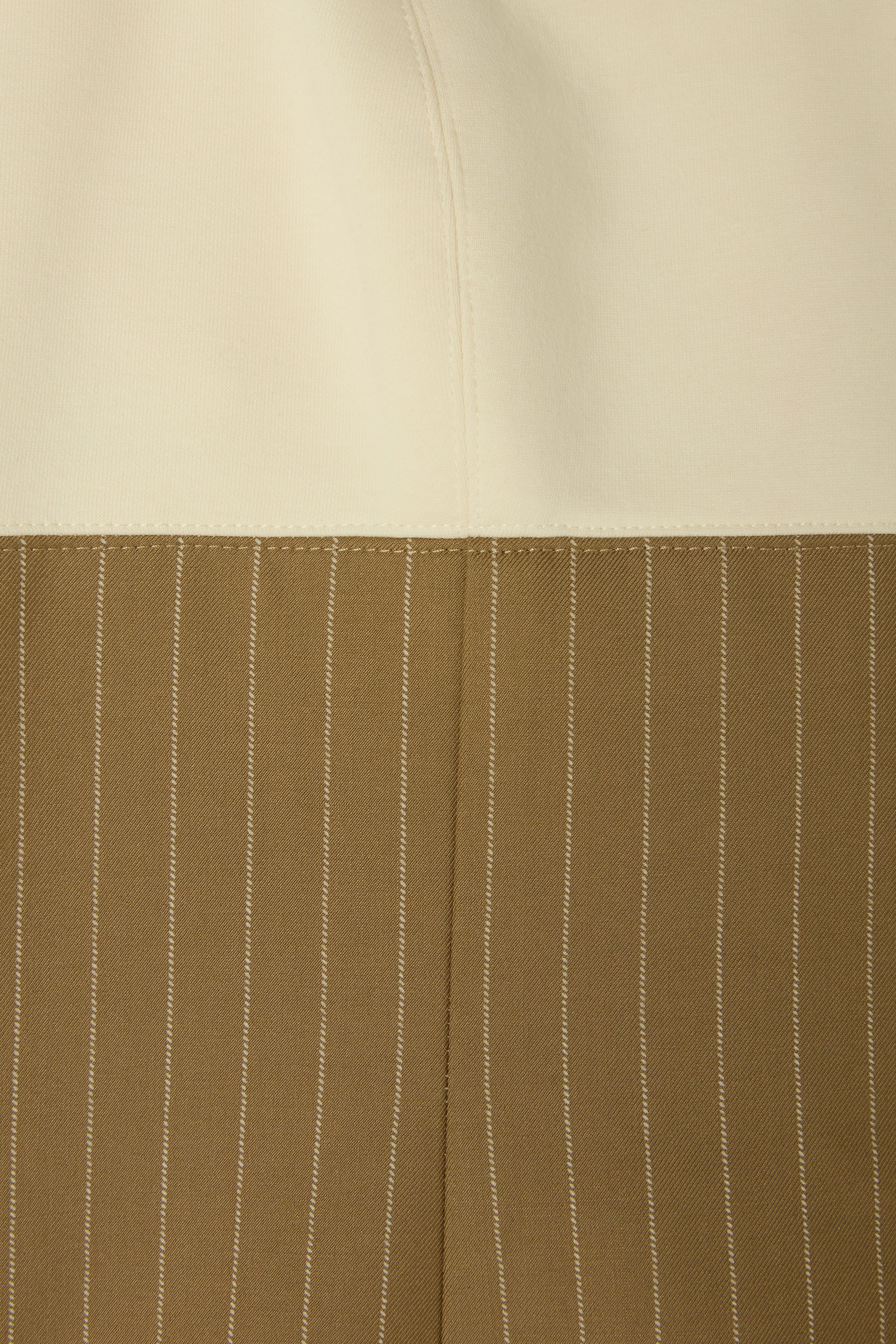 Cotton Mix Pinstripe Midi Dress - Image 7