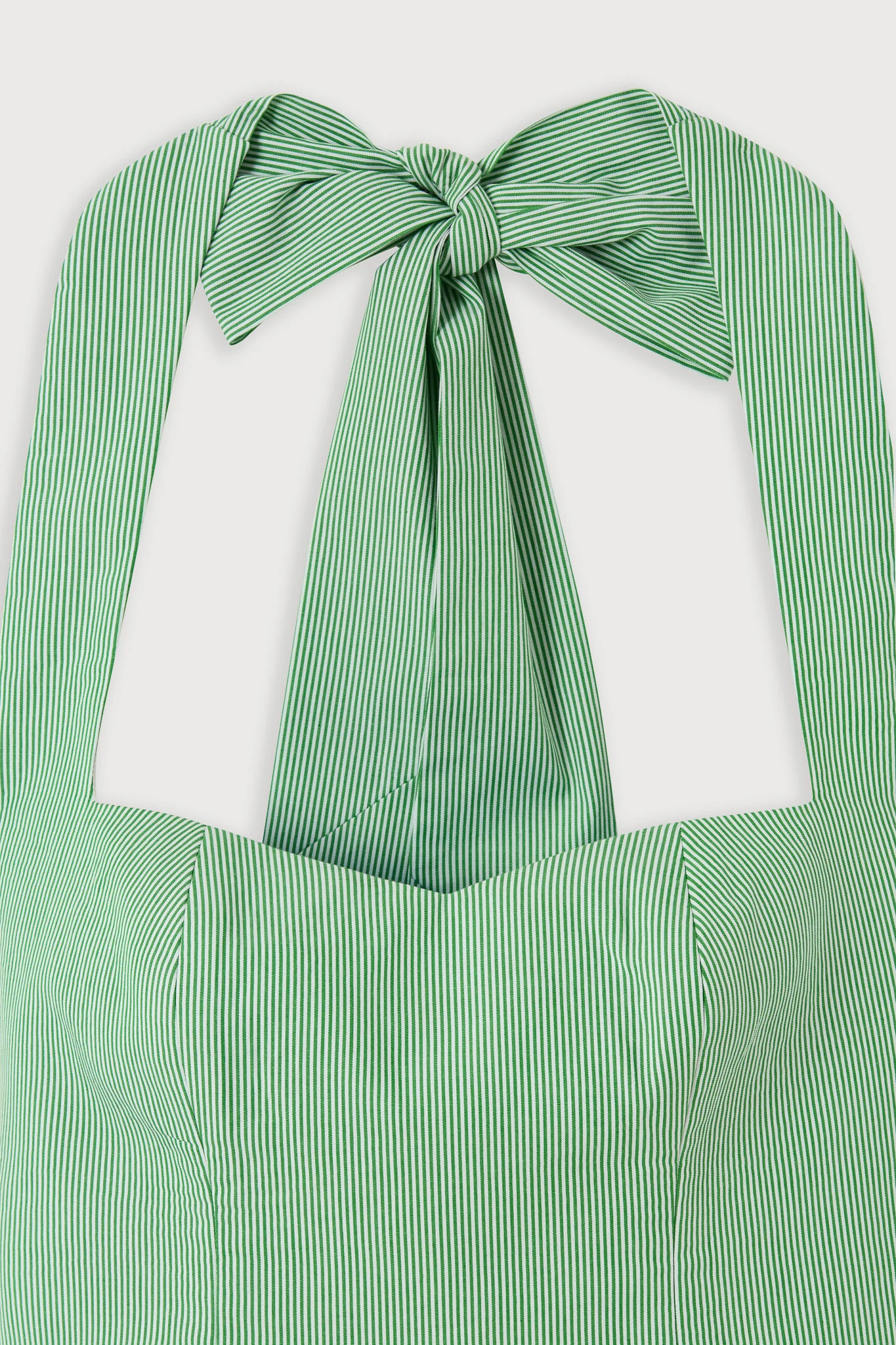 Cotton Pinstripe Mini Dress - Image 6