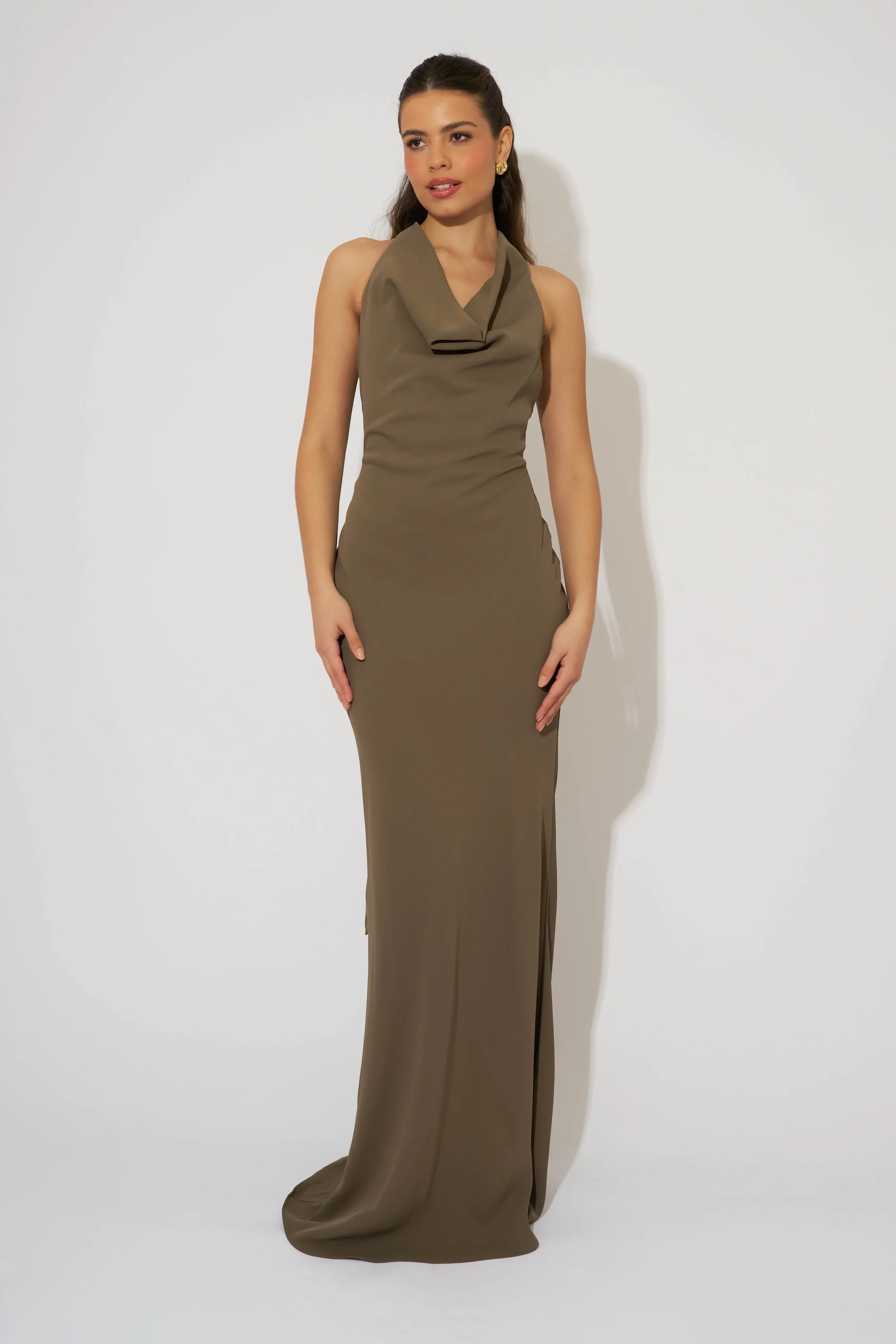 Cowl Neck Maxi Dress - Image 3