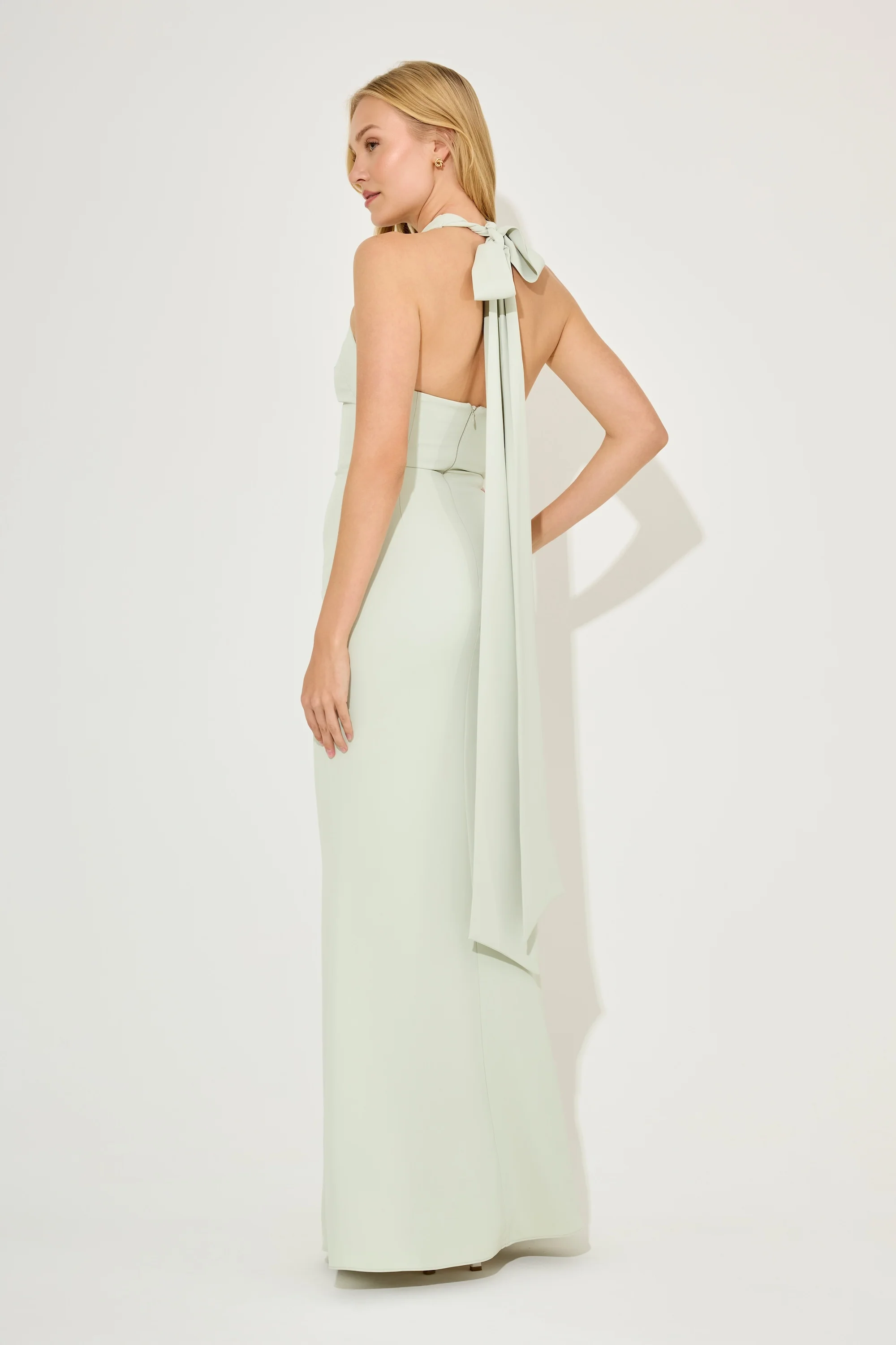 Cross Halter Neck Maxi Dress - Image 4