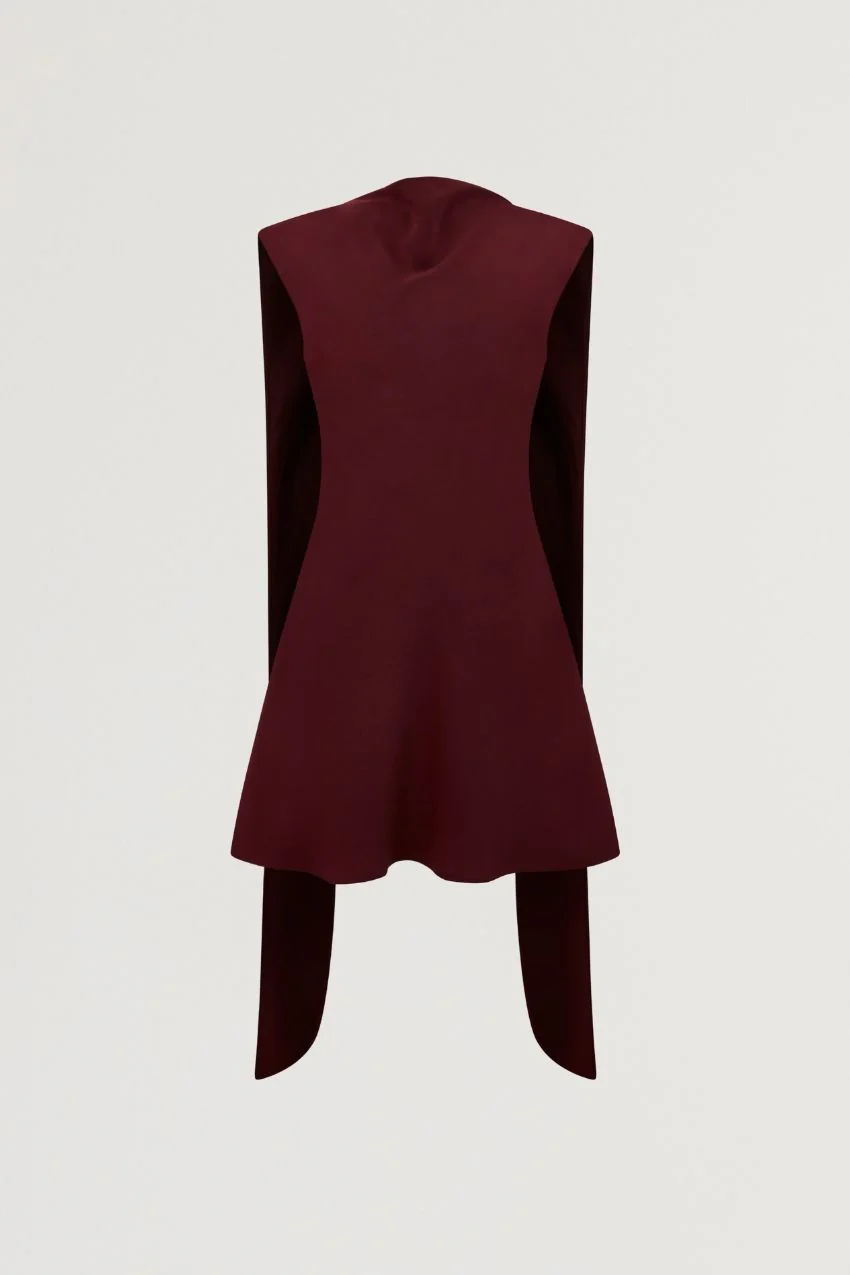 Drape Mini Dress - Image 7