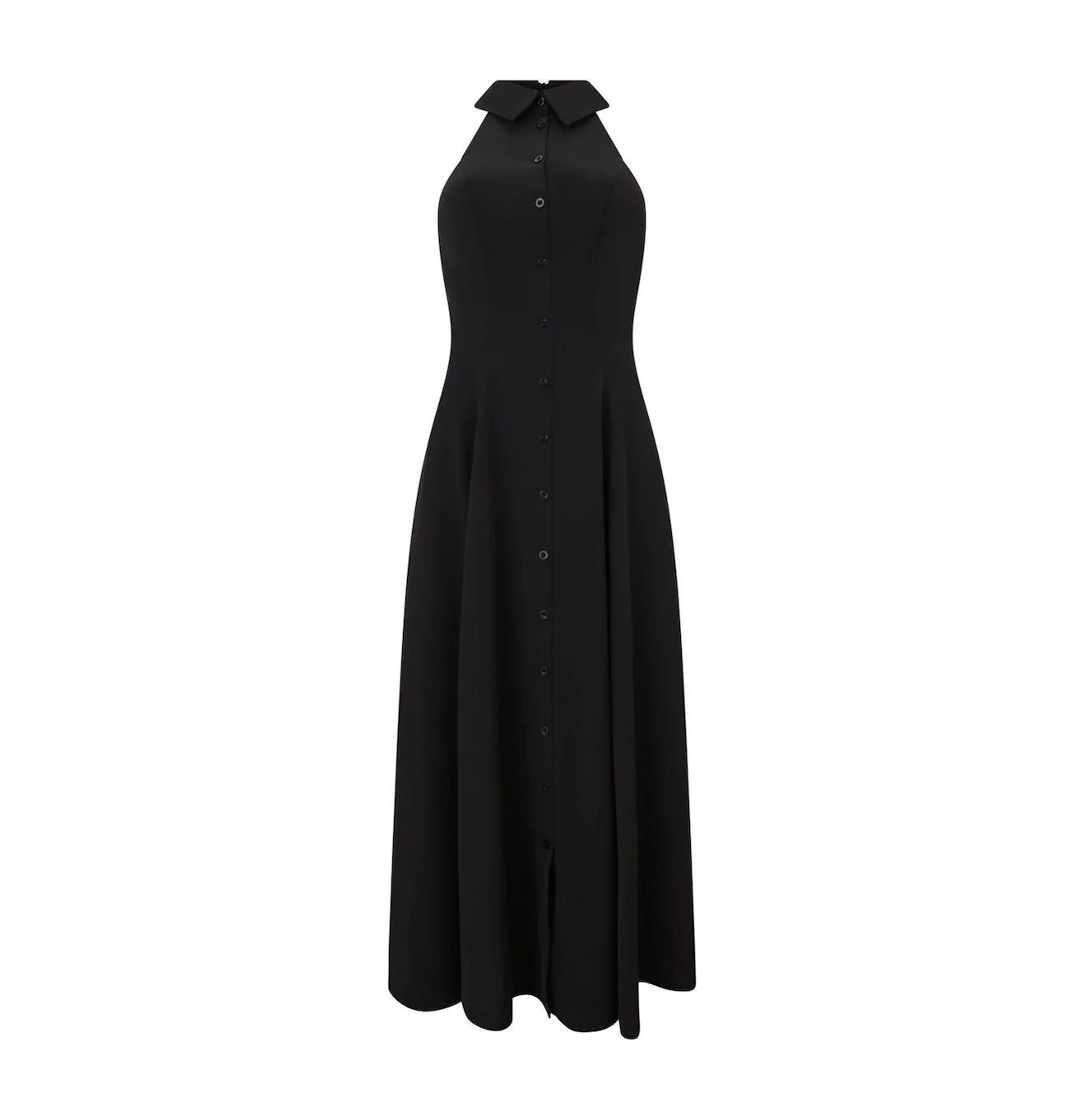 Flowy Collar Maxi Dress - Image 6