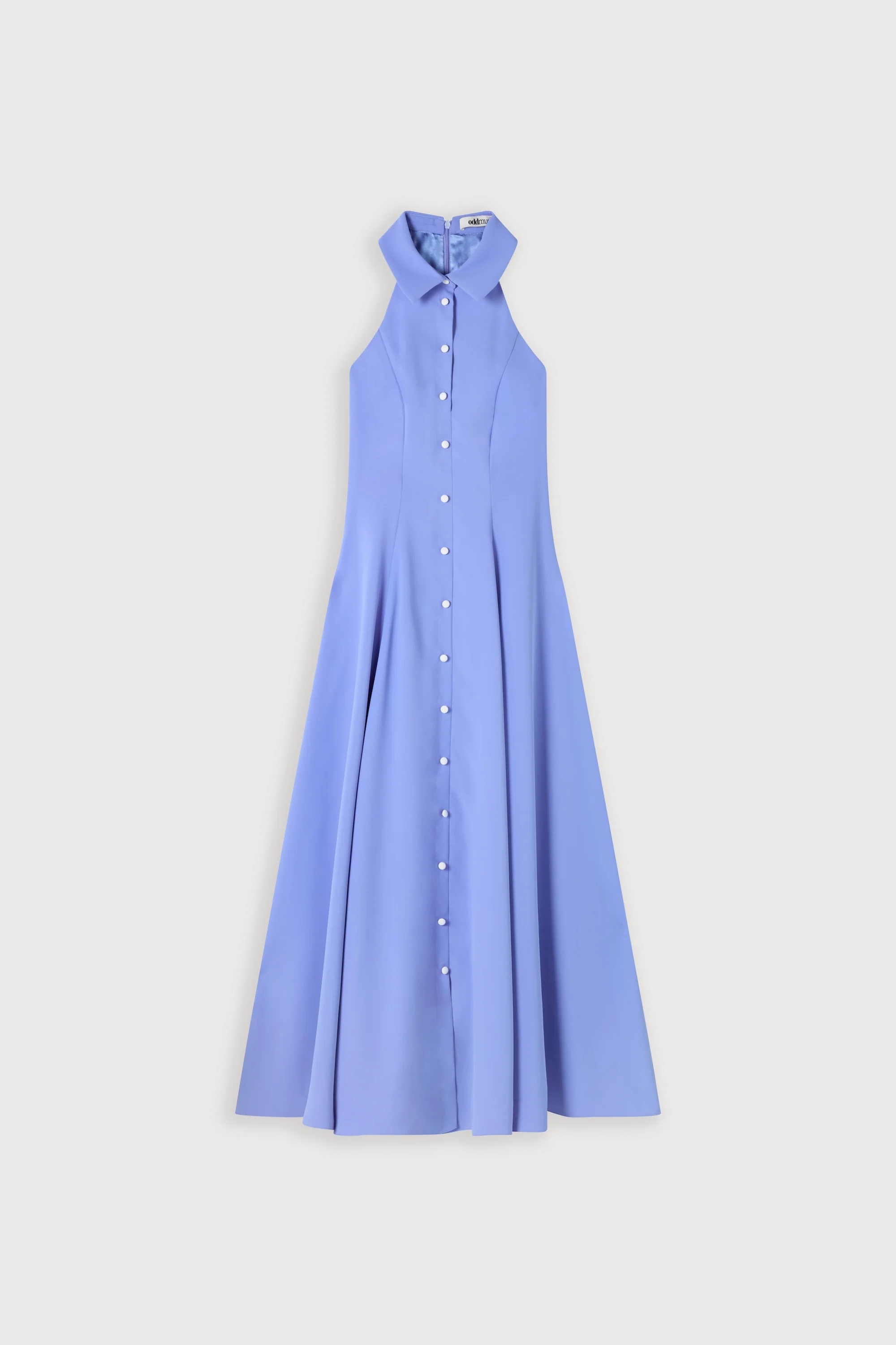 Flowy Collar Maxi Dress - Image 5
