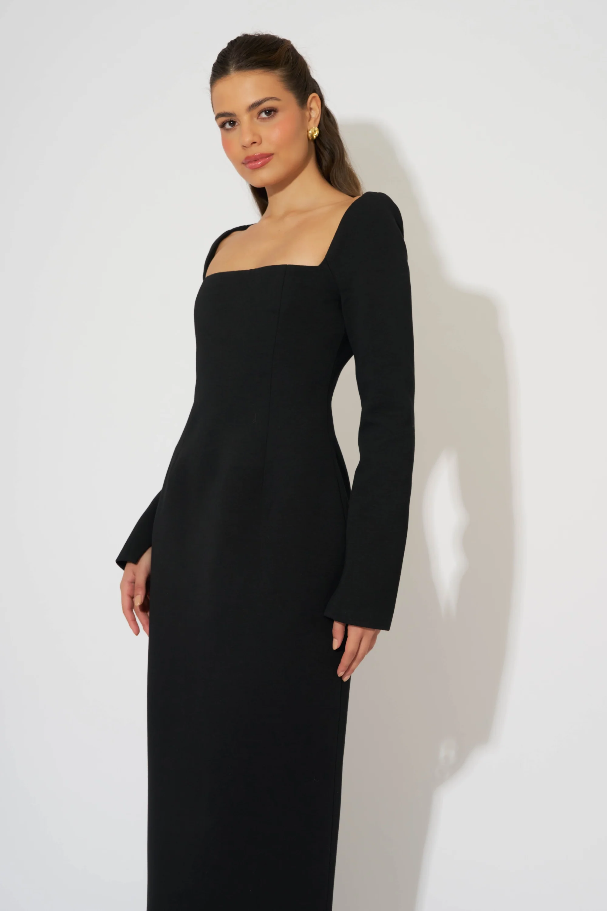 Framed Neckline Maxi Dress - Image 2