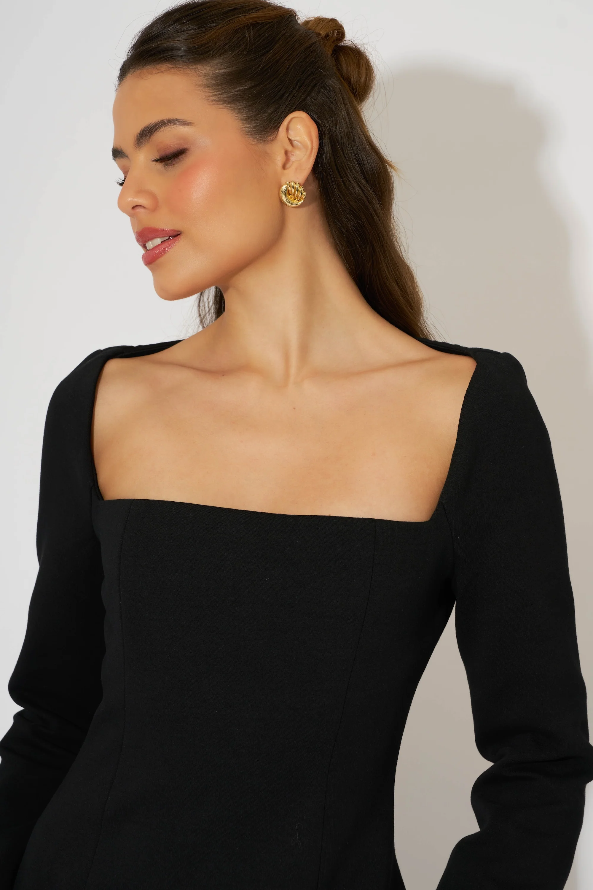 Framed Neckline Maxi Dress - Image 3