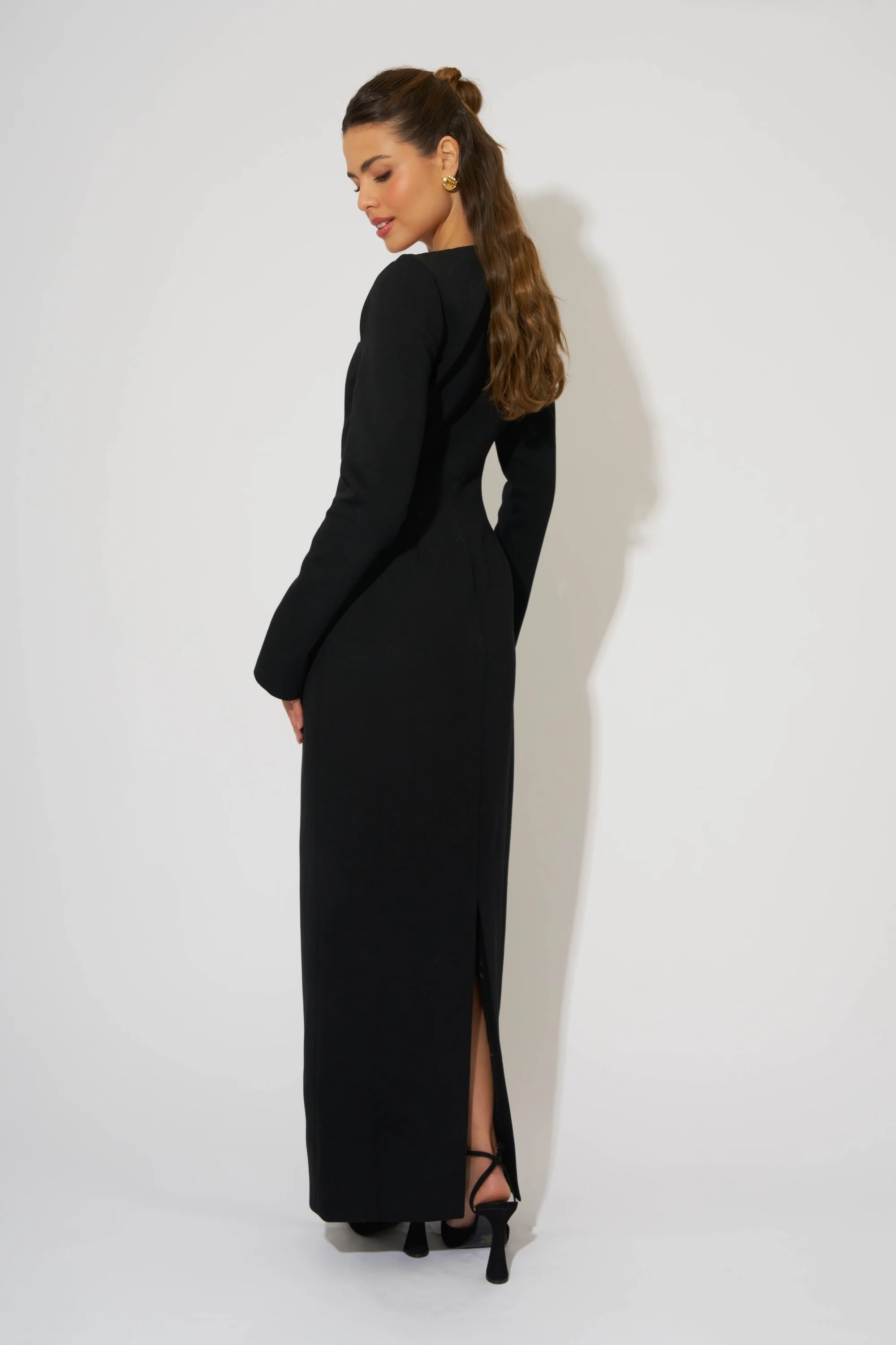 Framed Neckline Maxi Dress - Image 4