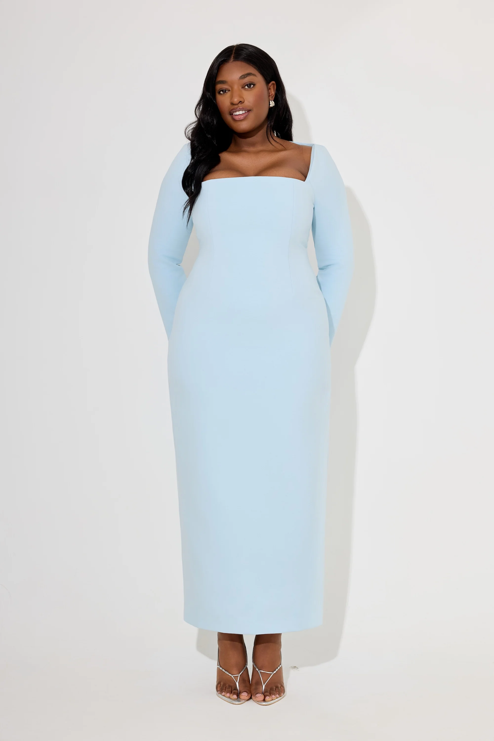 Framed Neckline Maxi Dress - Image 5