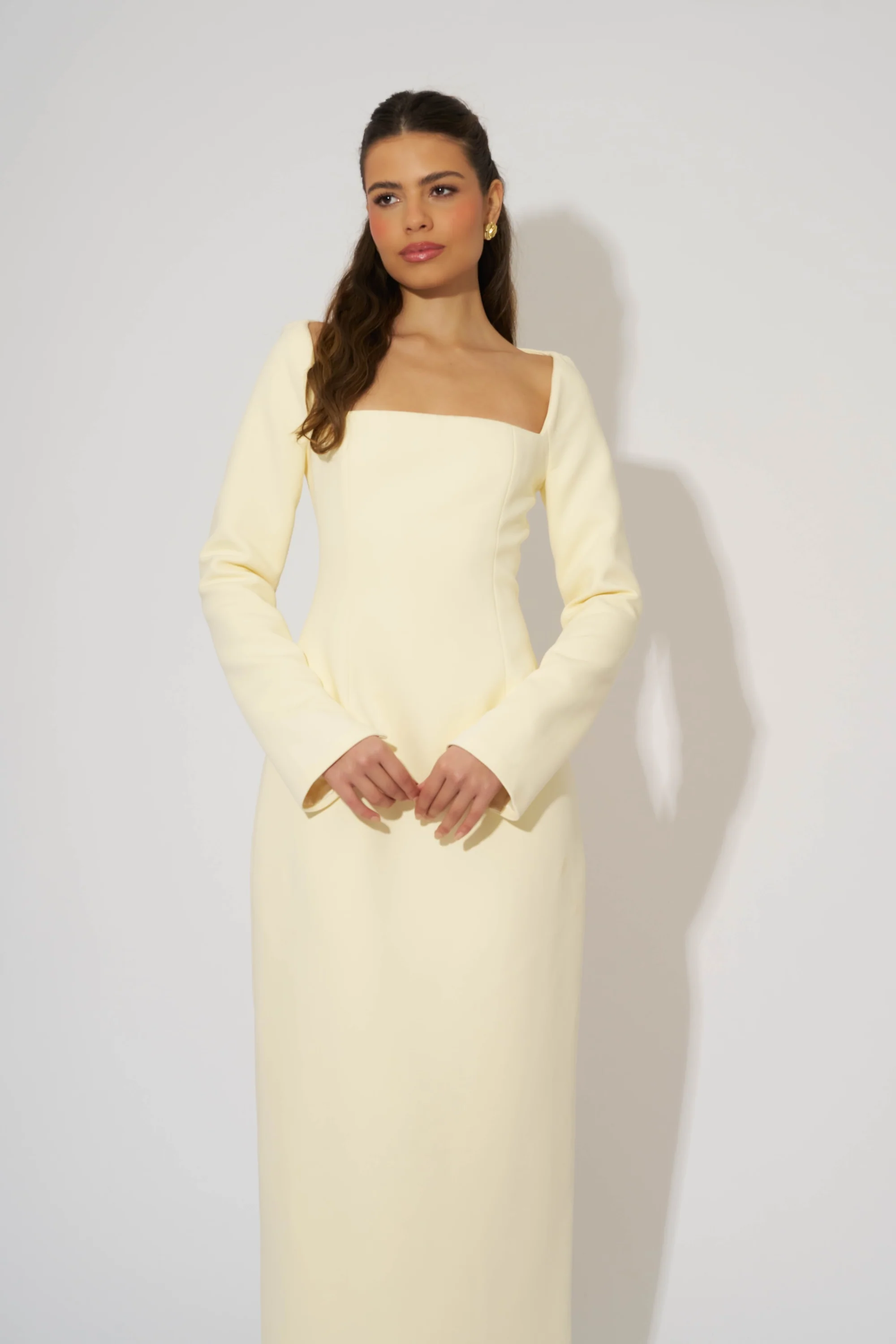 Framed Neckline Maxi Dress - Image 2