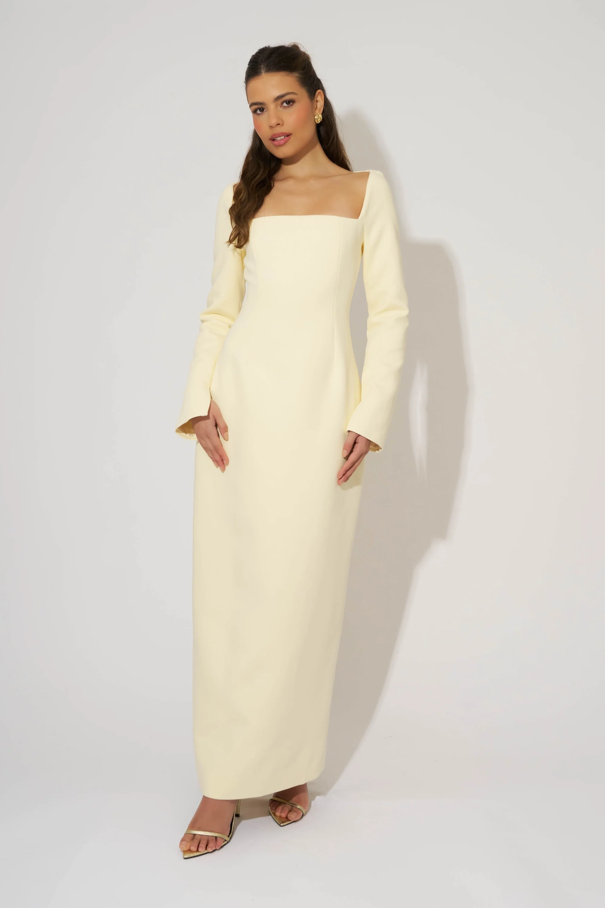 Framed Neckline Maxi Dress - Image 3