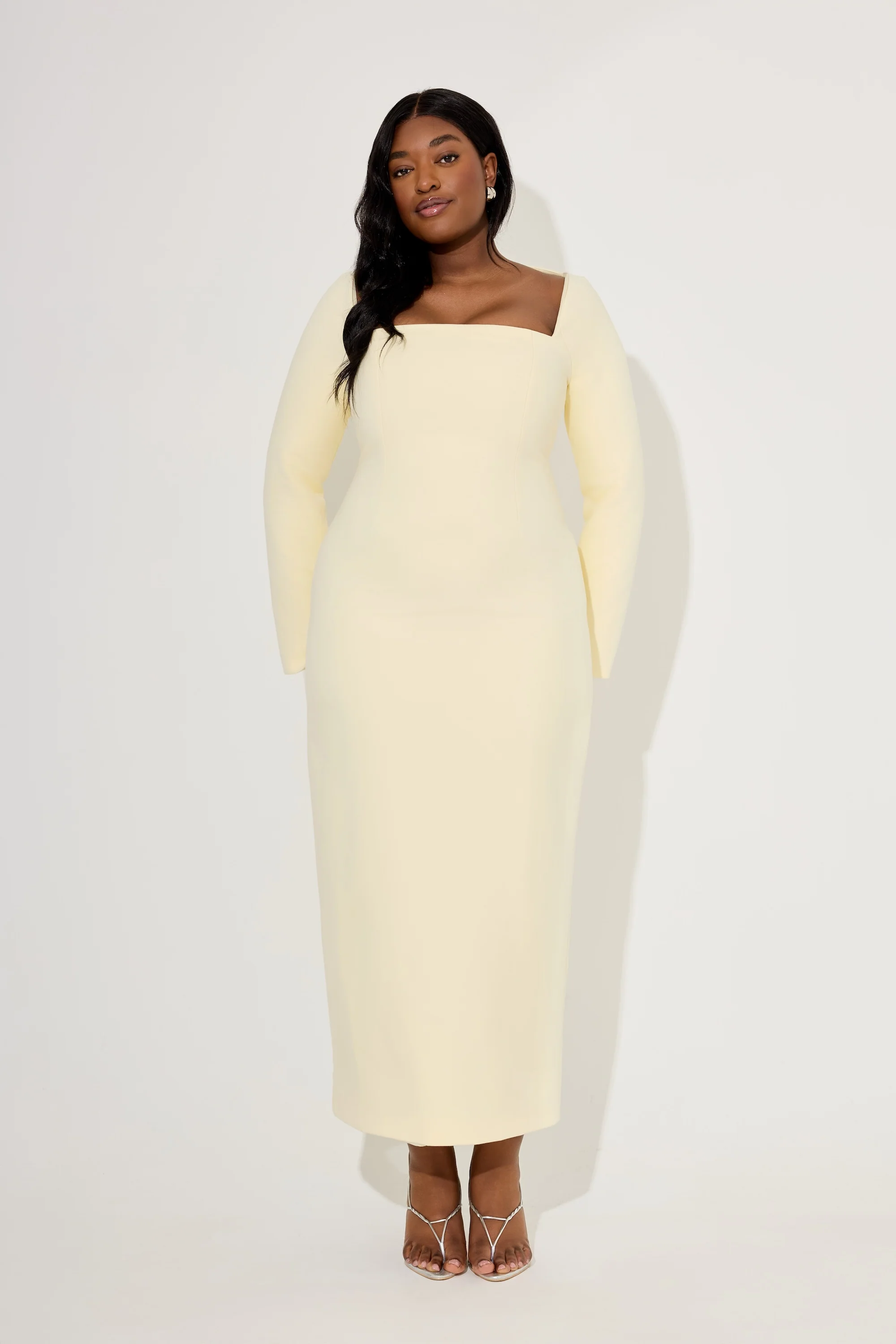 Framed Neckline Maxi Dress - Image 5