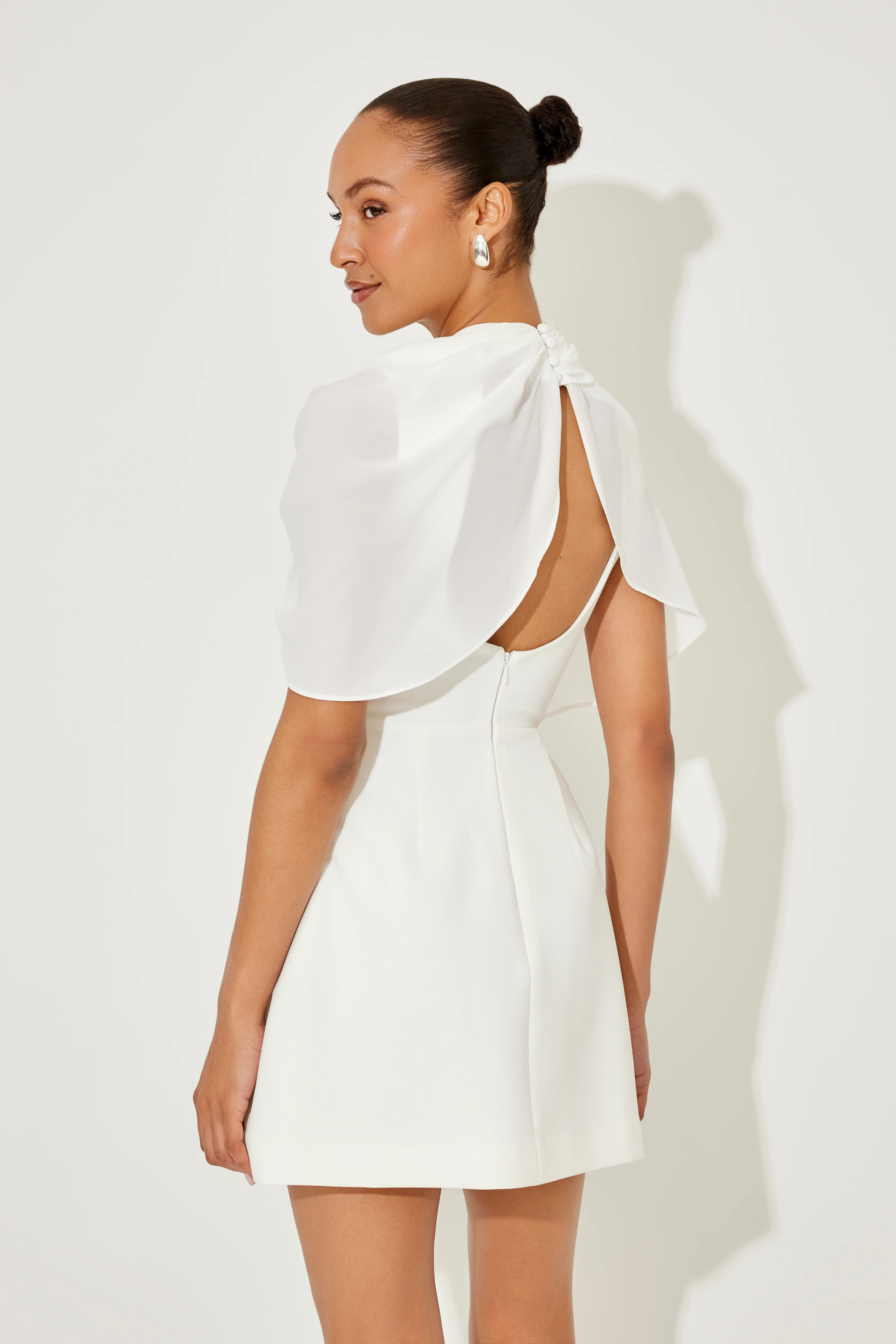 Gathered Mini Dress - Image 3