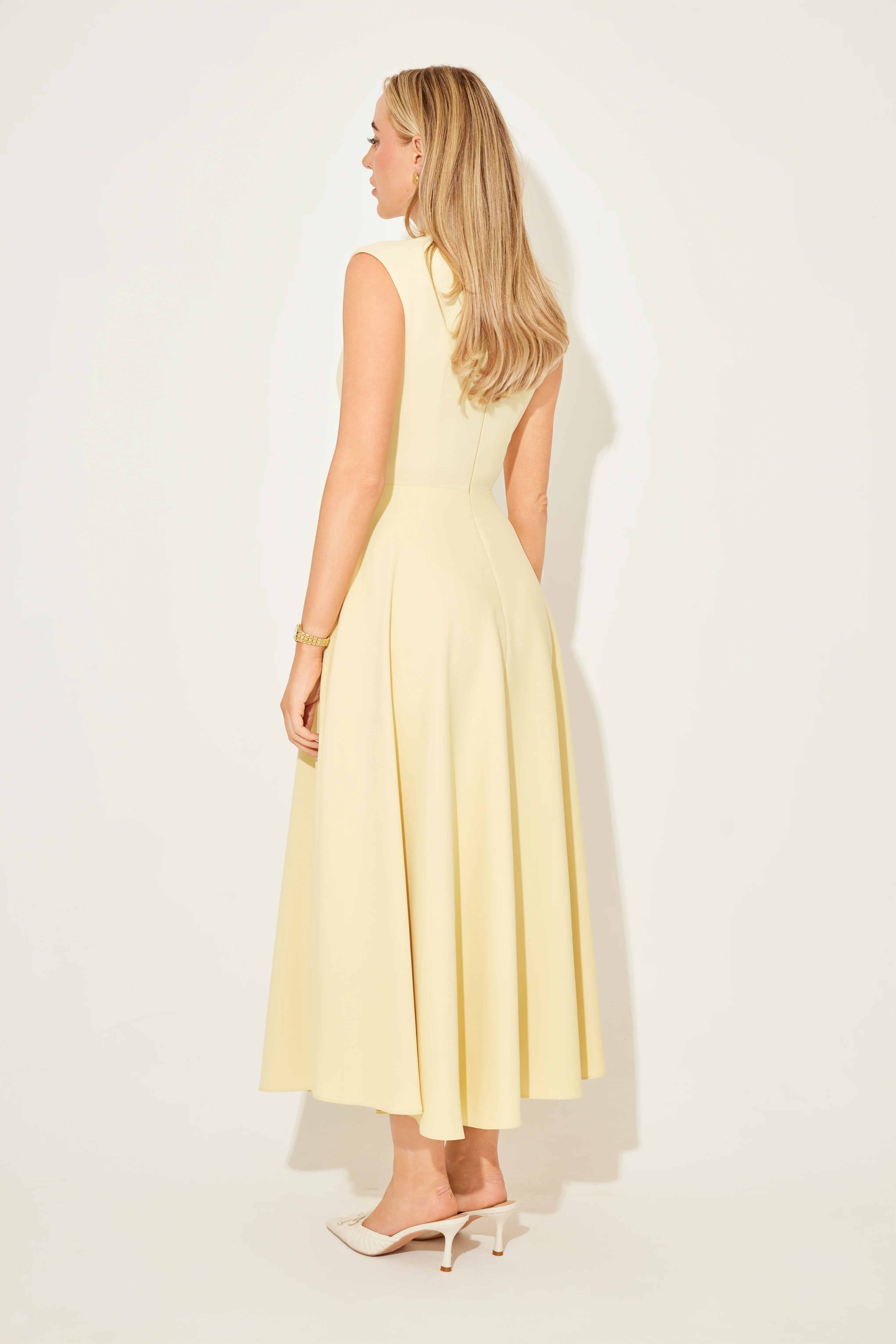 High Waist Midi Dress - Image 4