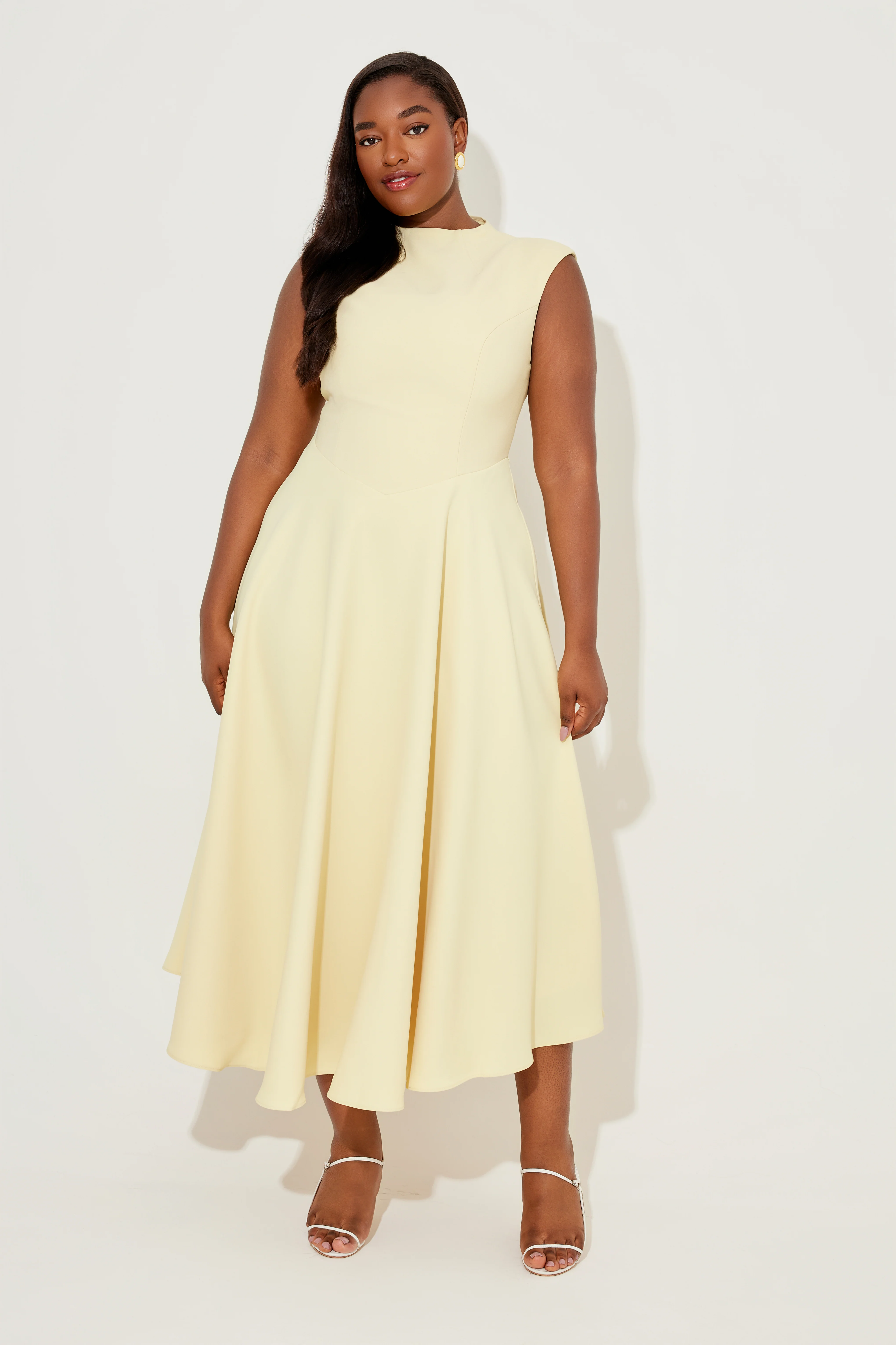 High Waist Midi Dress - Image 5