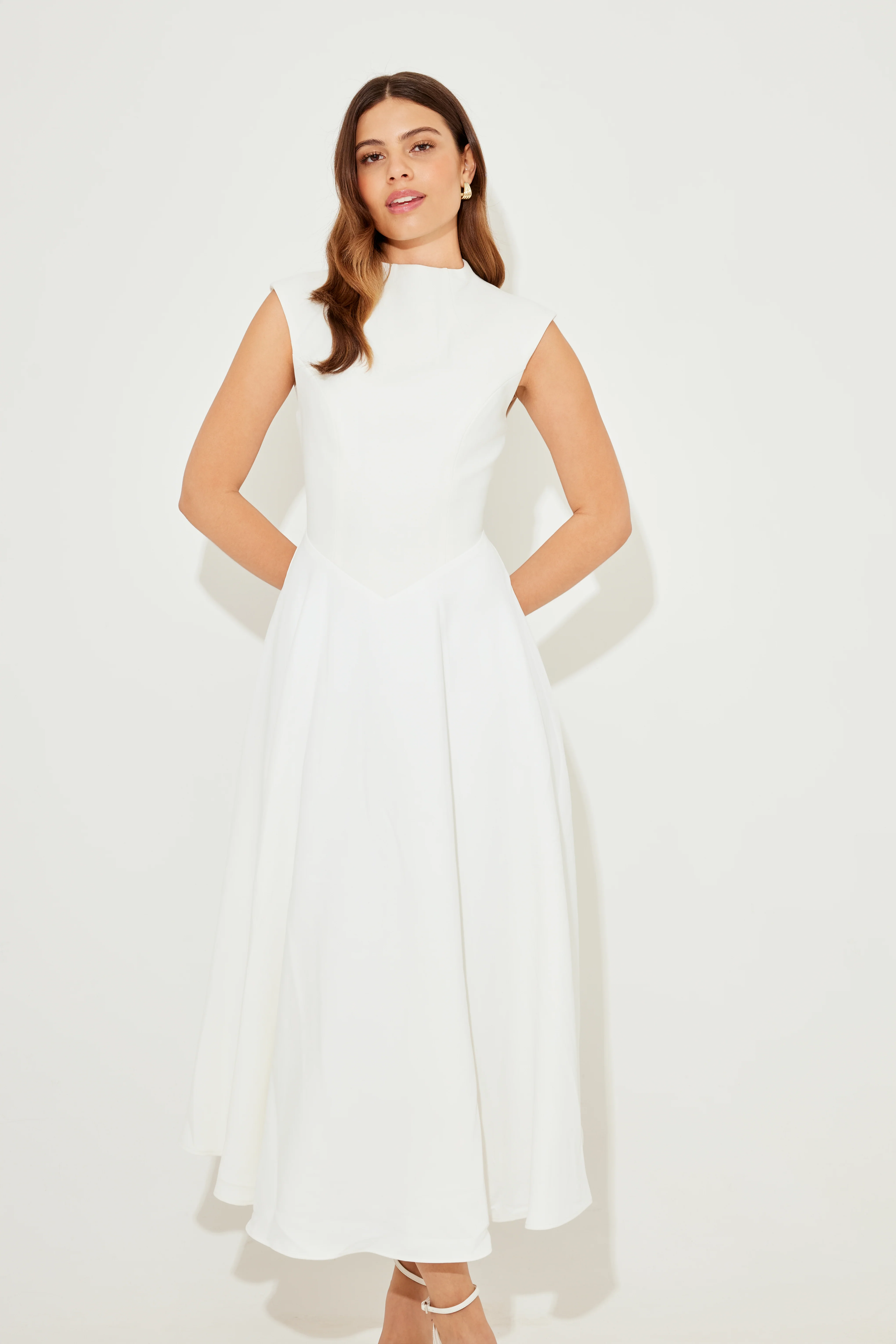 High Waist Midi Dress - Image 3