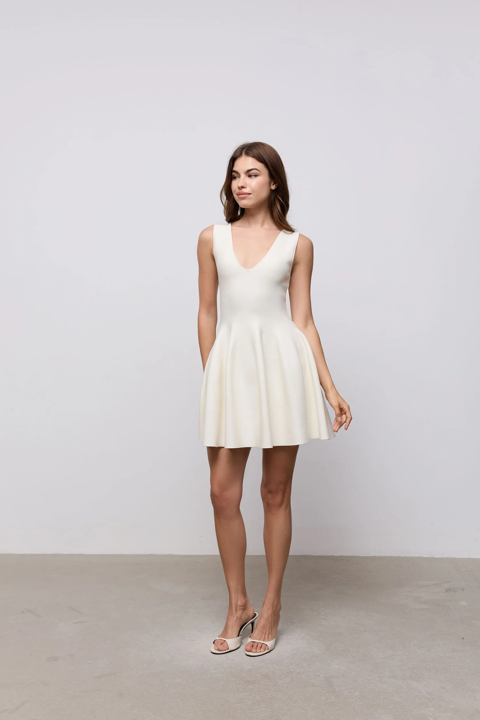 Knitted Mini Dress - Image 3