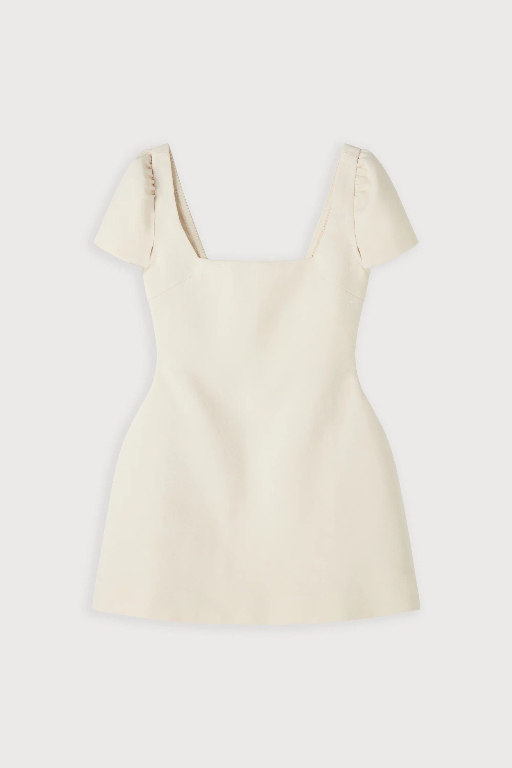 Linen Mix Square Neck Mini Dress - Image 6