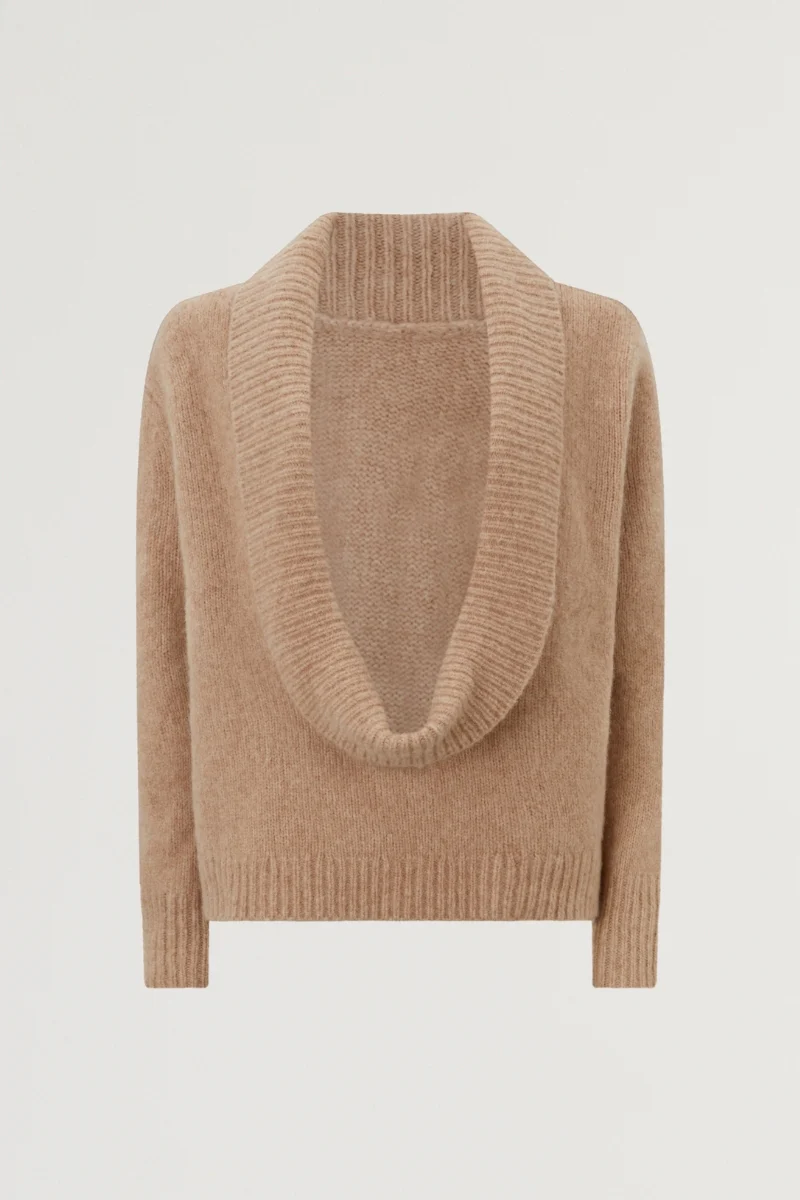 Wool Low Back Knitted Jumper - Image 5