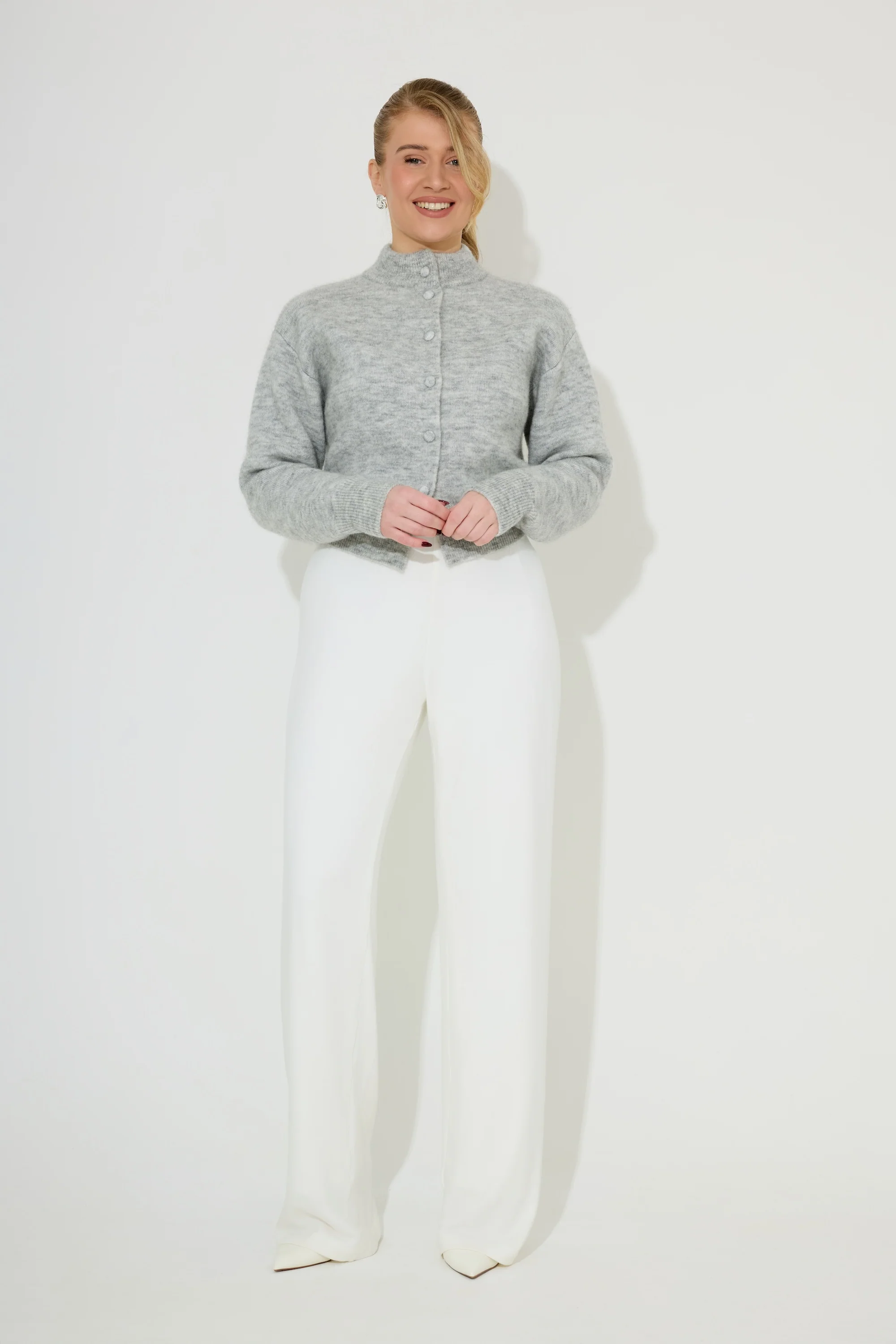 Mohair Button Cardigan - Image 3