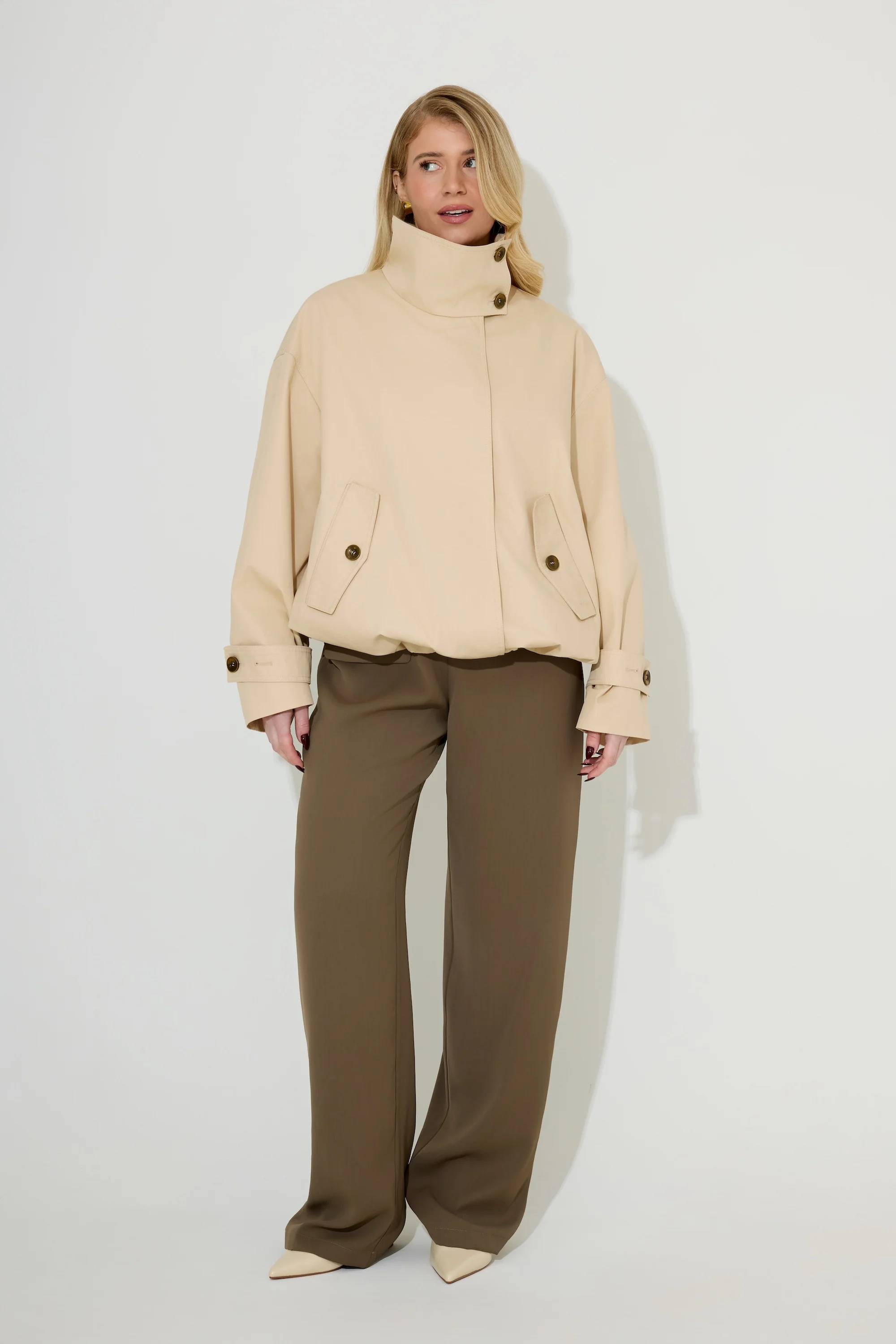 Oversized Cotton Mix Jacket - Image 4