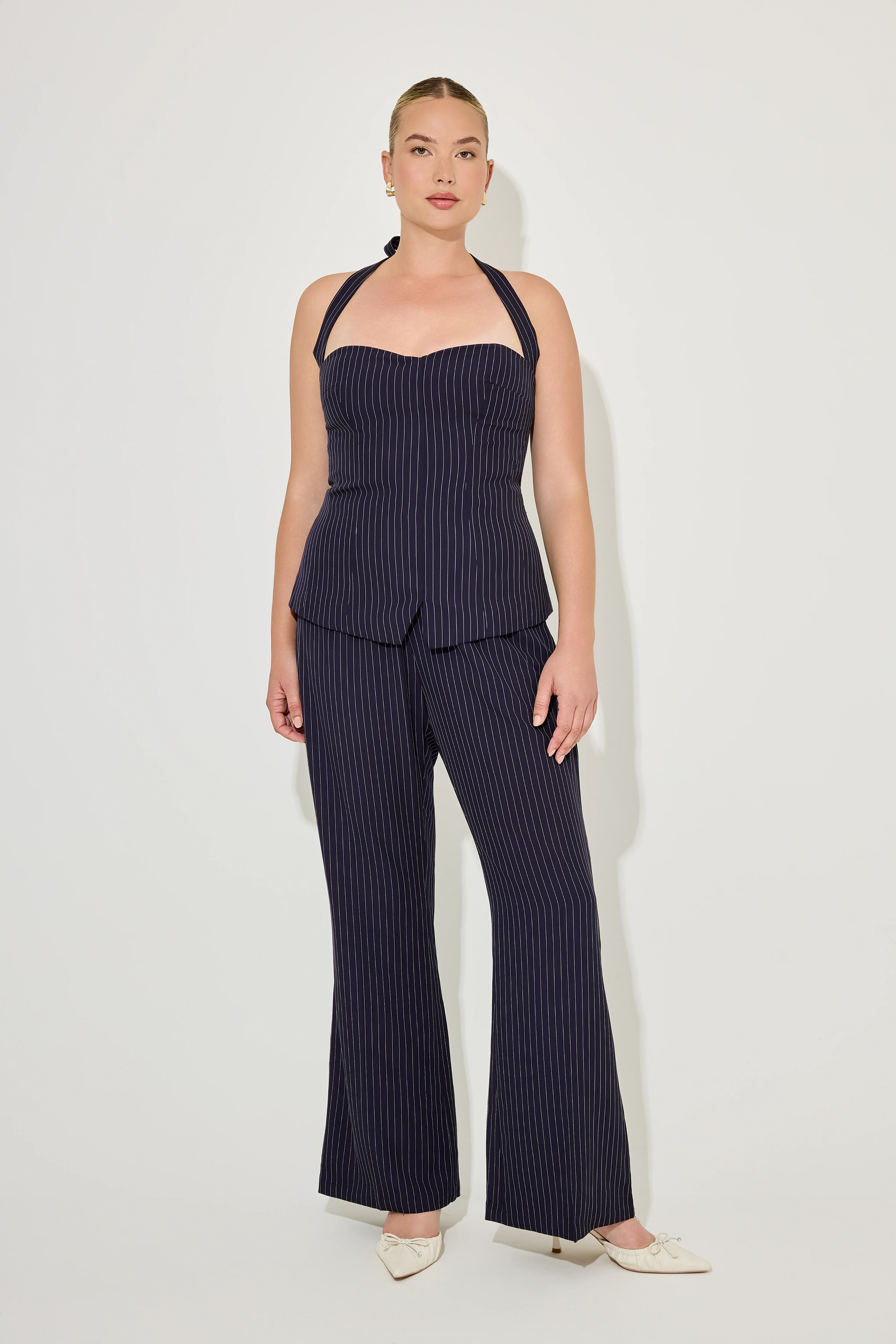 Pinstripe Trousers - Image 5
