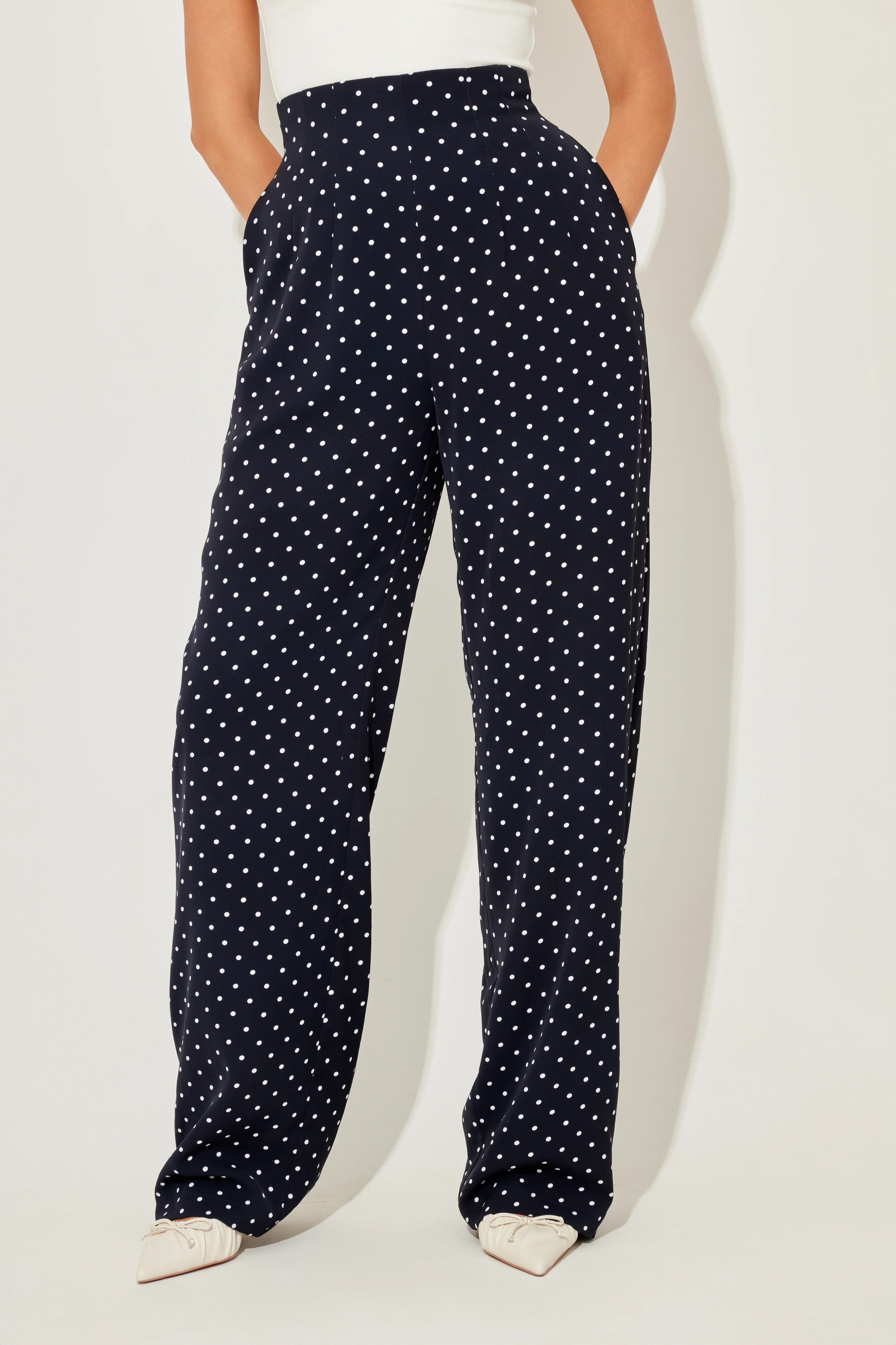 Polka Dot Wide Legs - Image 4