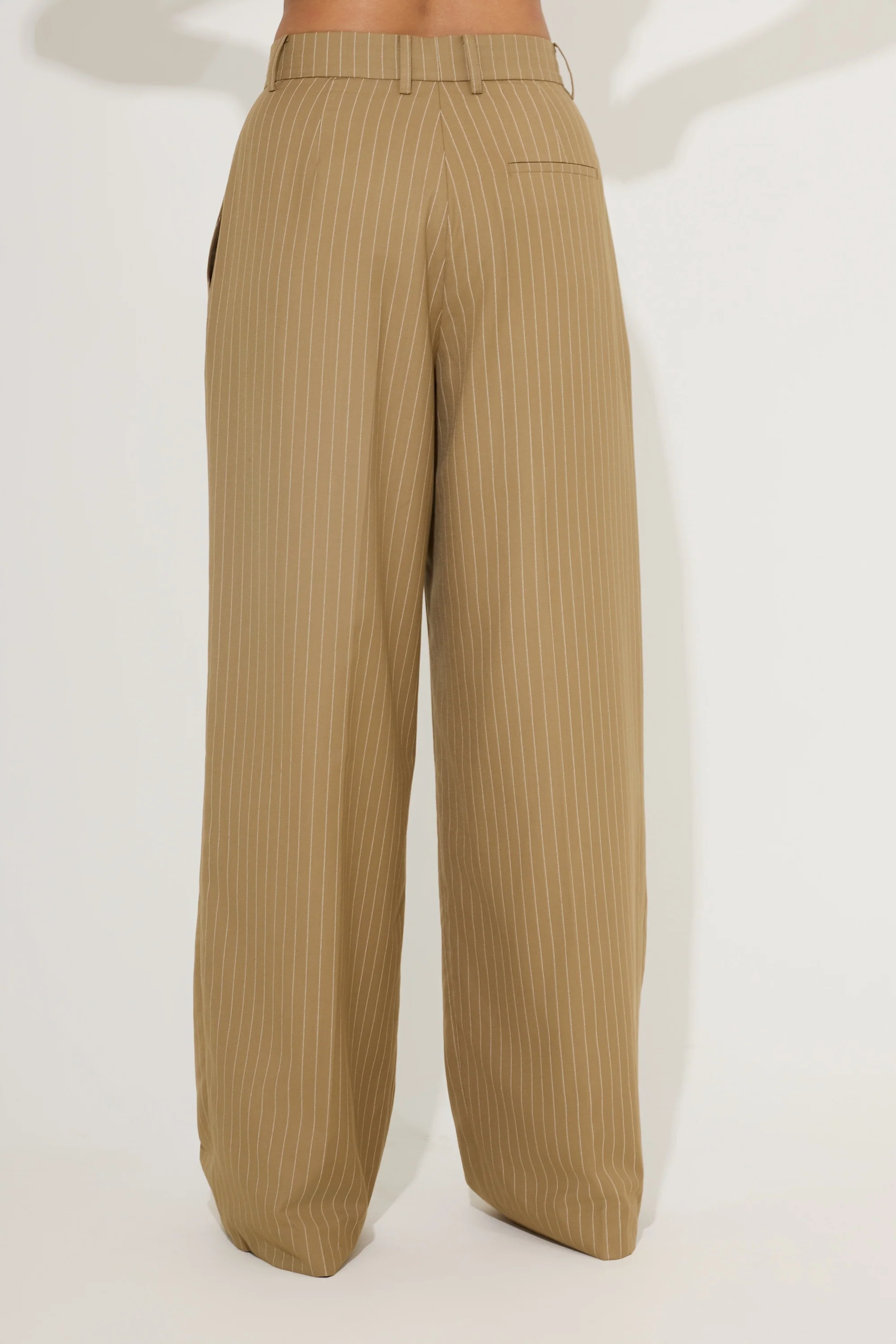 Relaxed Fit Pinstripe Trousers - Image 4