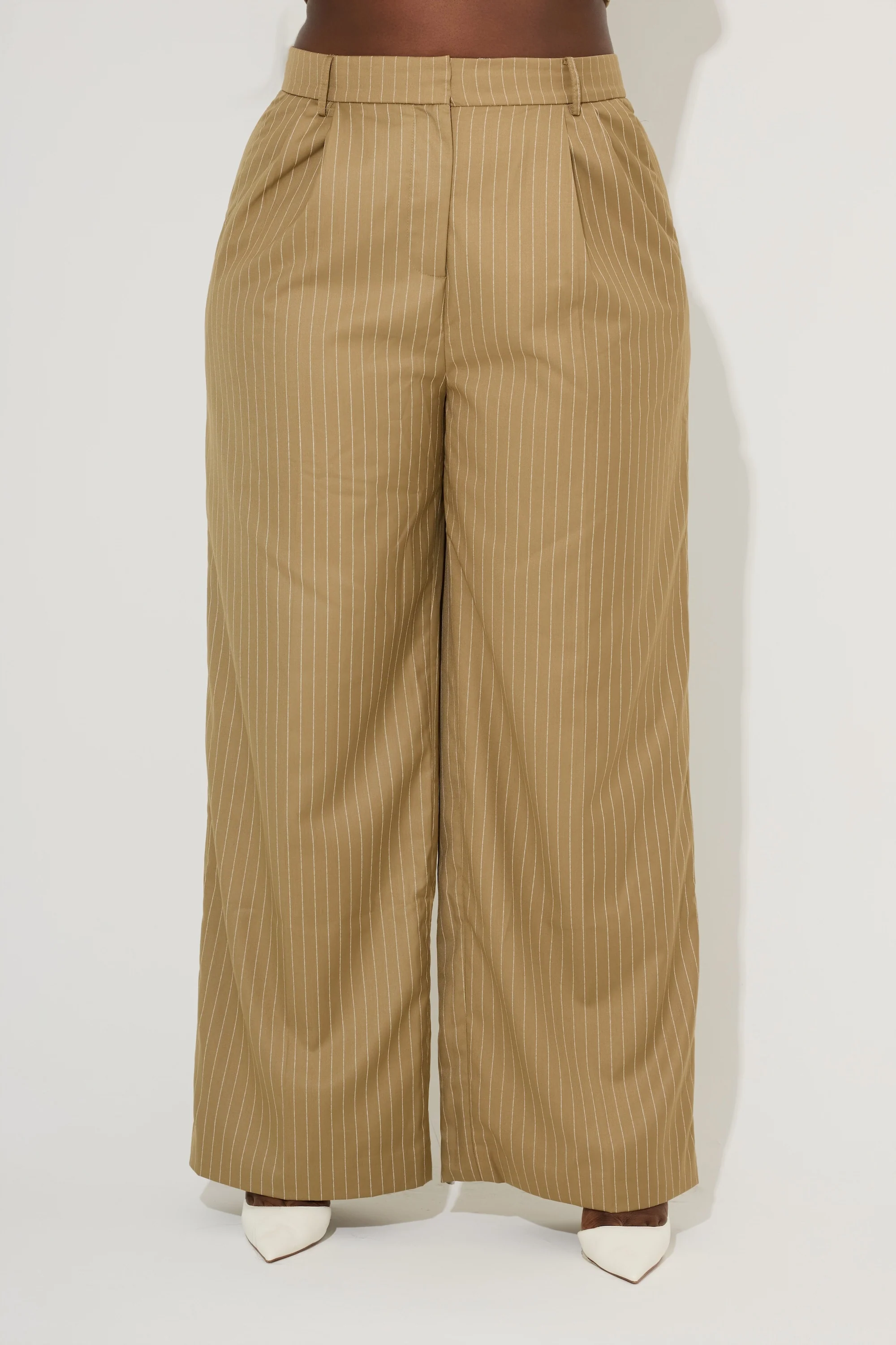 Relaxed Fit Pinstripe Trousers - Image 5