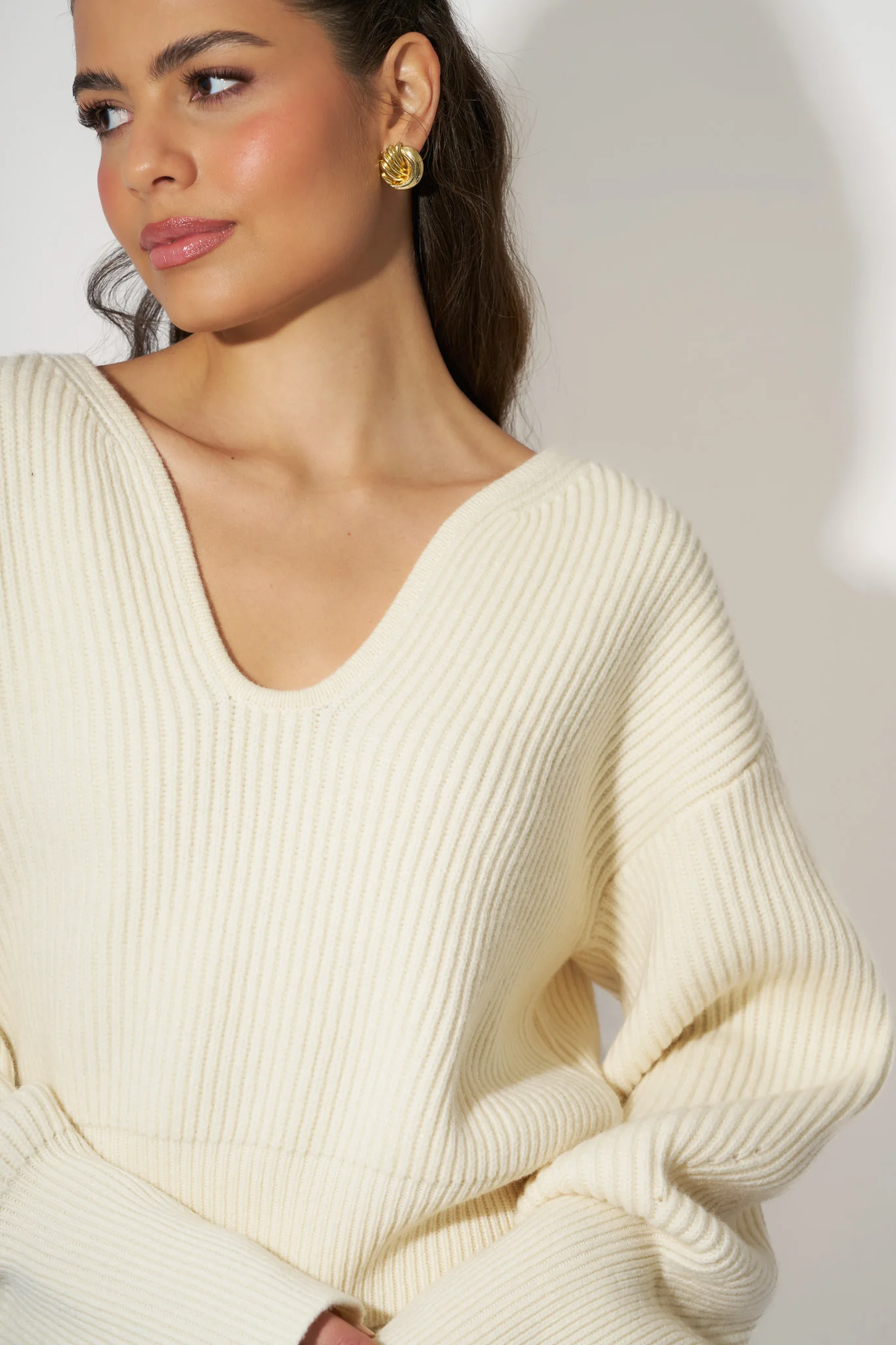 Ribbed Oversized Jumper - Image 2
