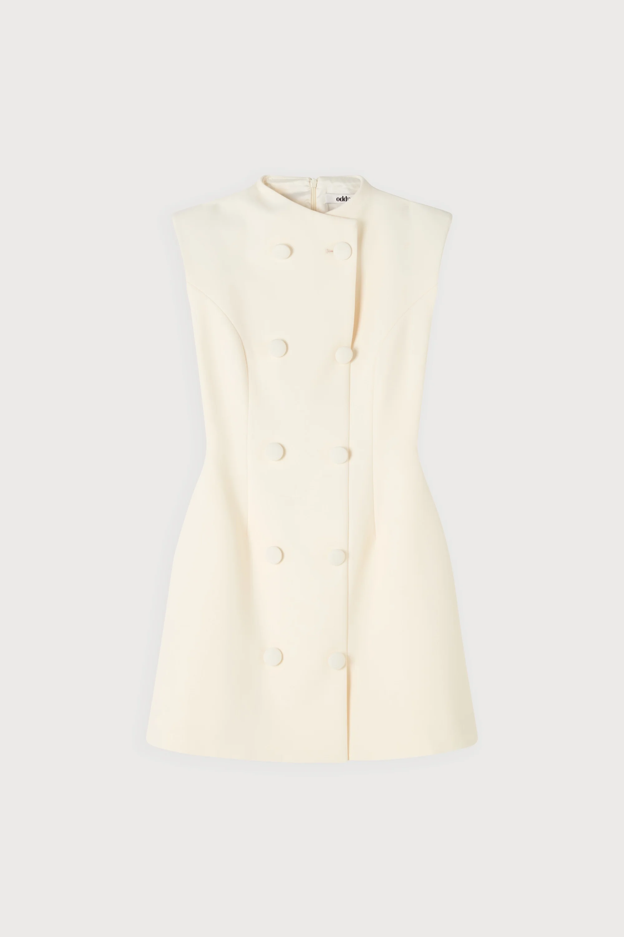 Sleeveless Button Mini Dress - Image 5