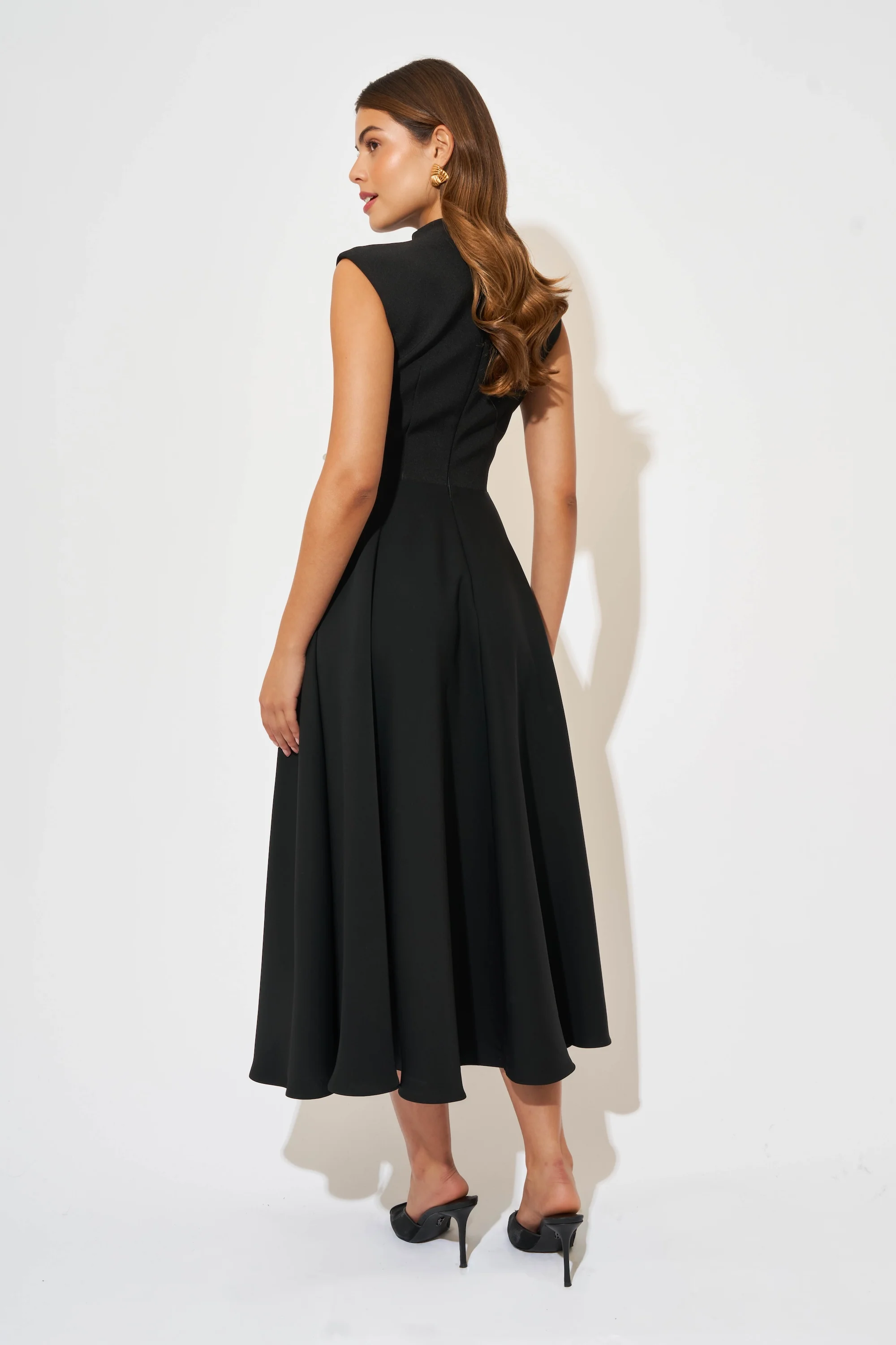 High Waist Midi Dress - Image 4