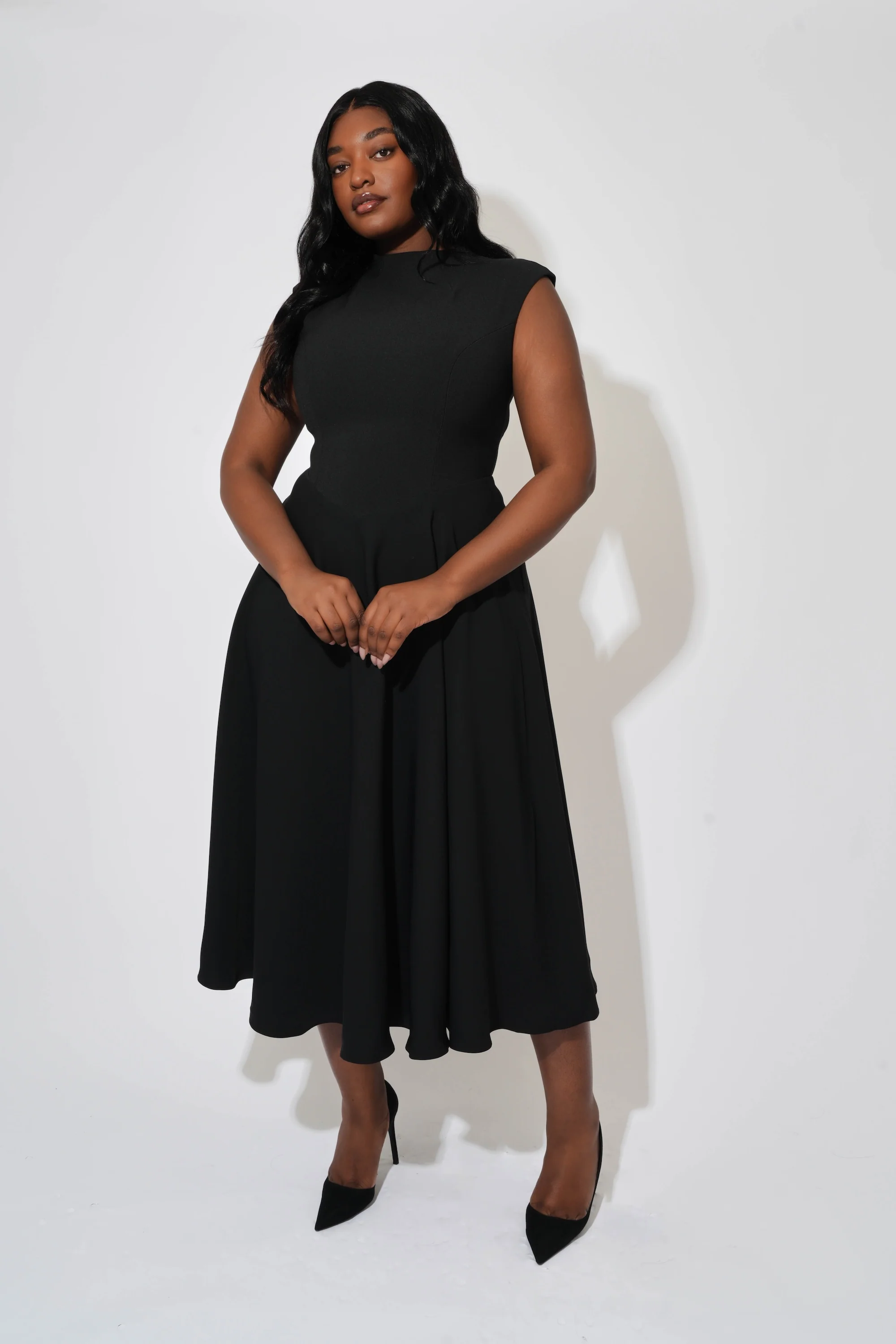 High Waist Midi Dress - Image 5