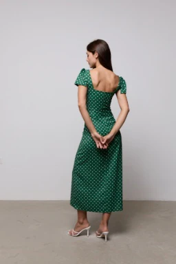 Square Neck Slip Midi Dress - Image 3