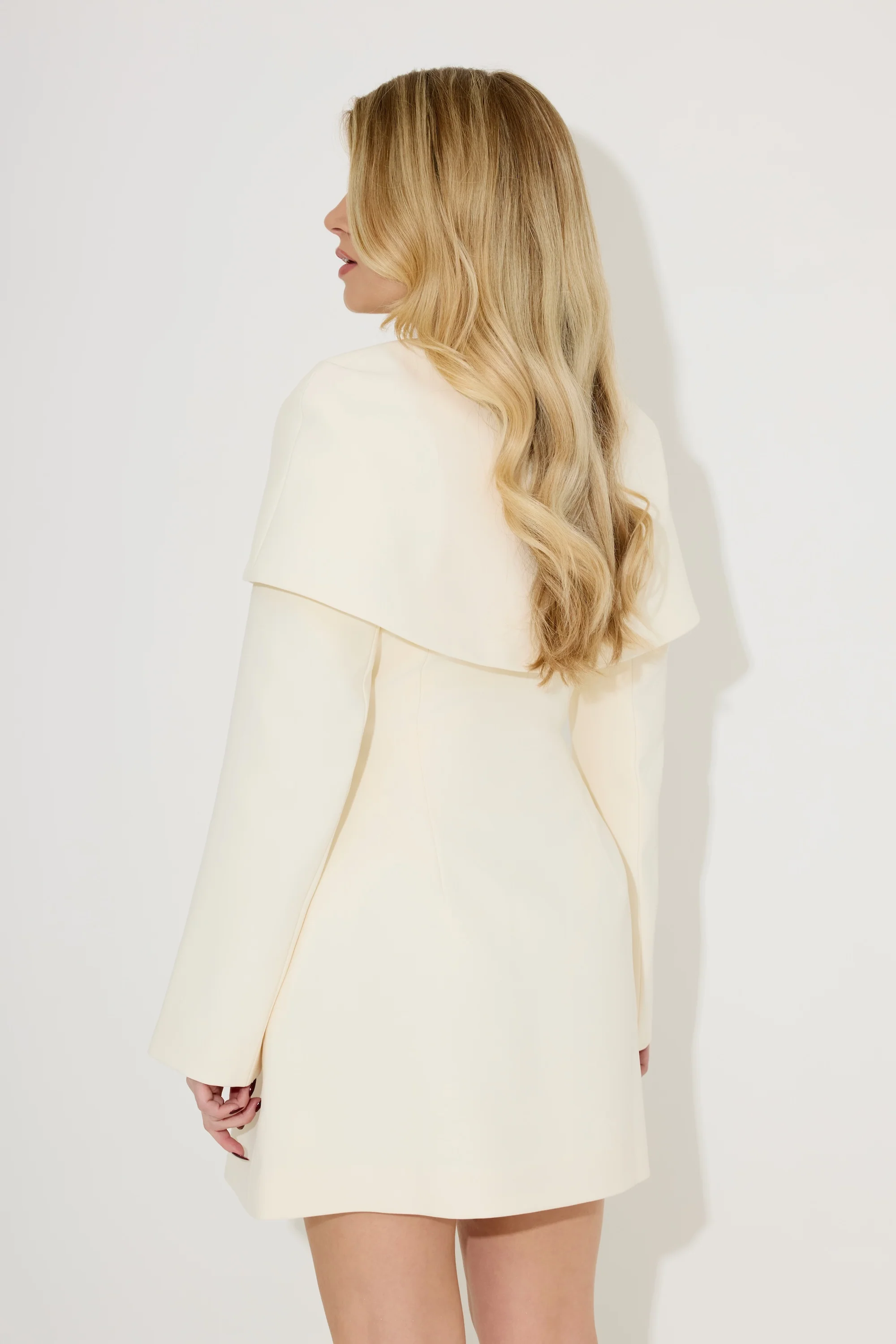 Statement Collar Mini Dress - Image 4