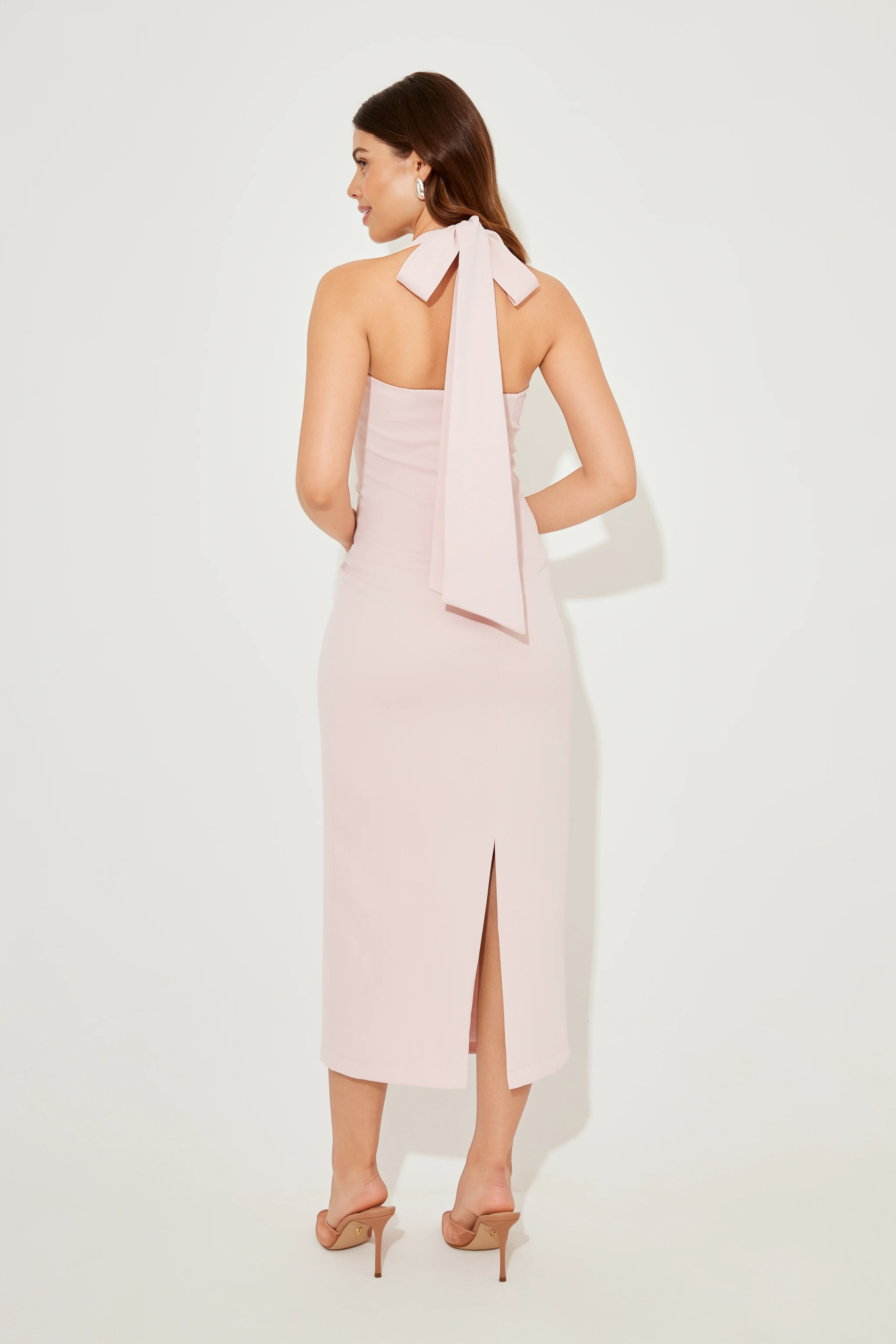 V-Neck Midi Dress - Image 4