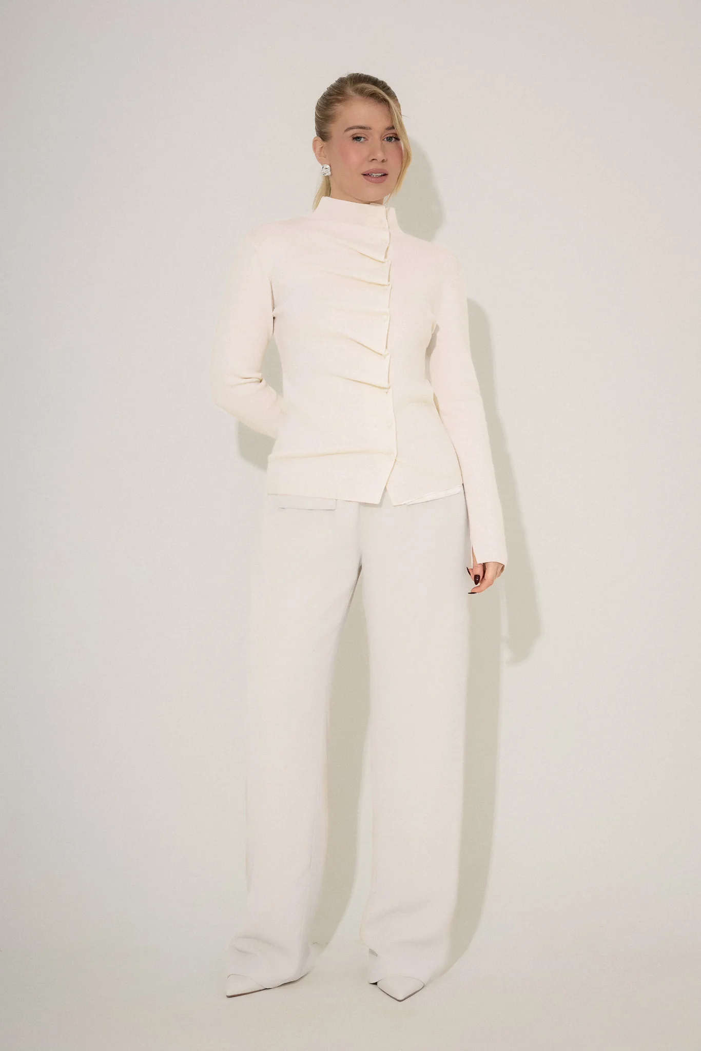 Wool Pleated Top - Image 4